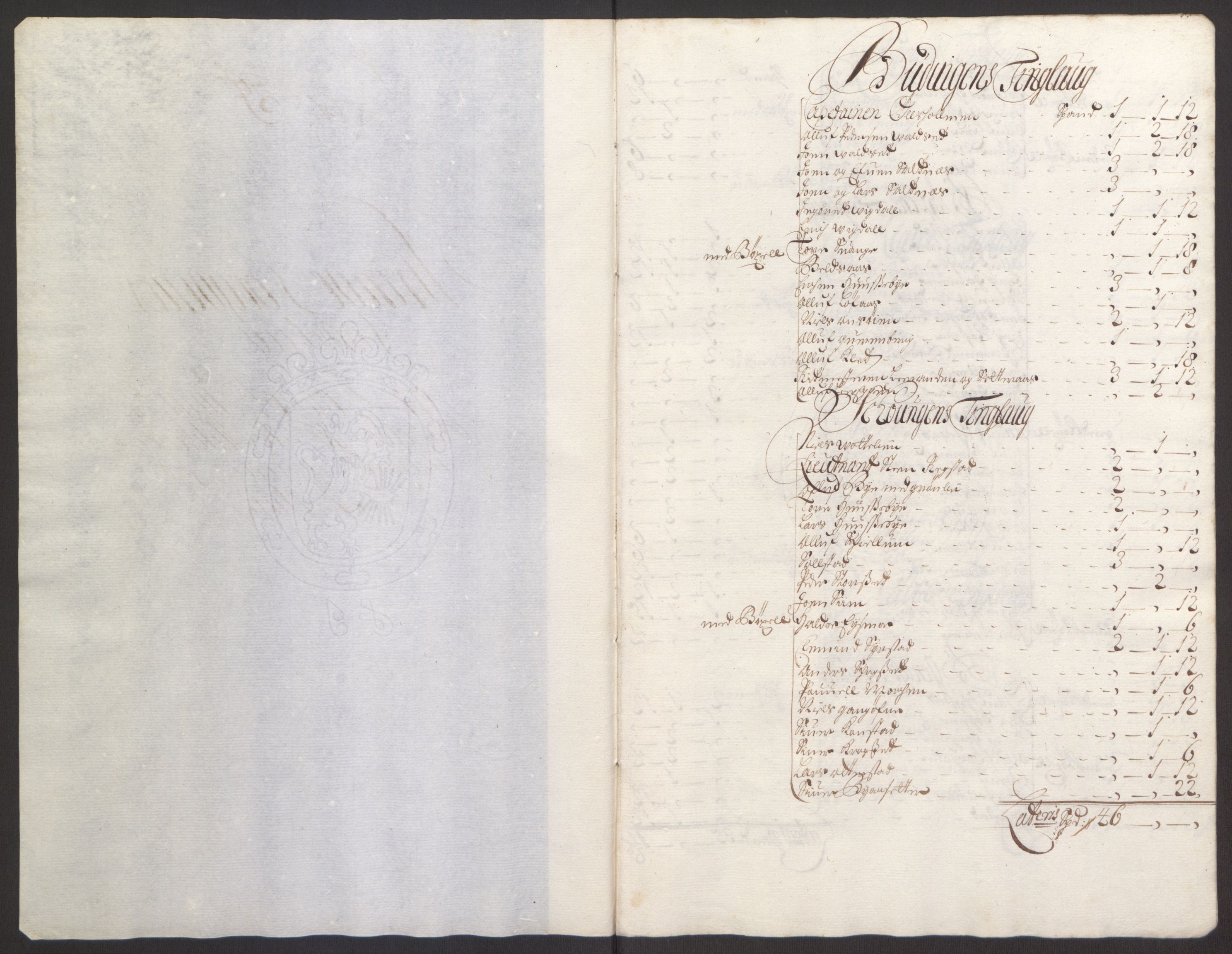 Rentekammeret inntil 1814, Reviderte regnskaper, Fogderegnskap, RA/EA-4092/R61/L4104: Fogderegnskap Strinda og Selbu, 1693-1694, s. 106