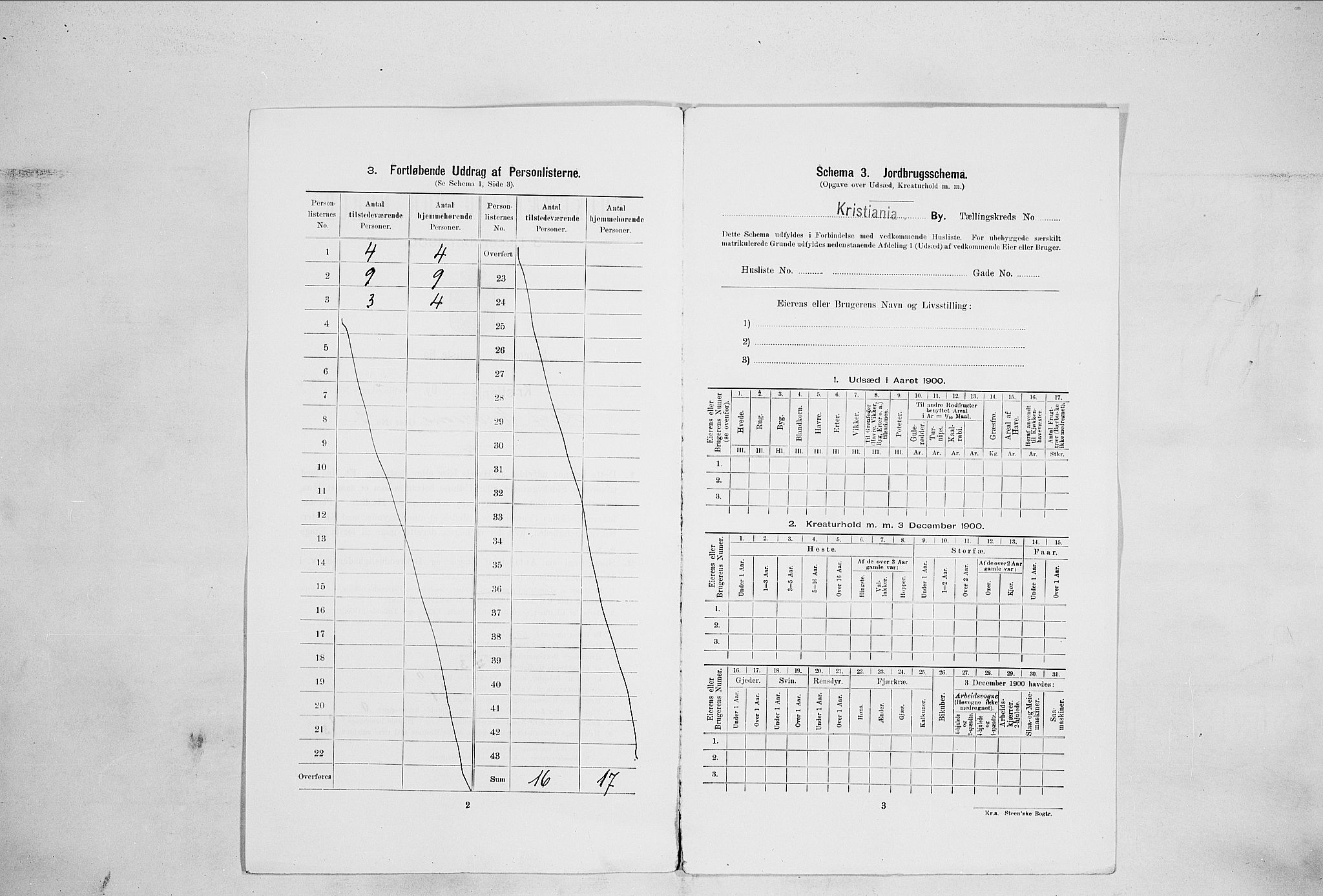 SAO, Folketelling 1900 for 0301 Kristiania kjøpstad, 1900, s. 52221