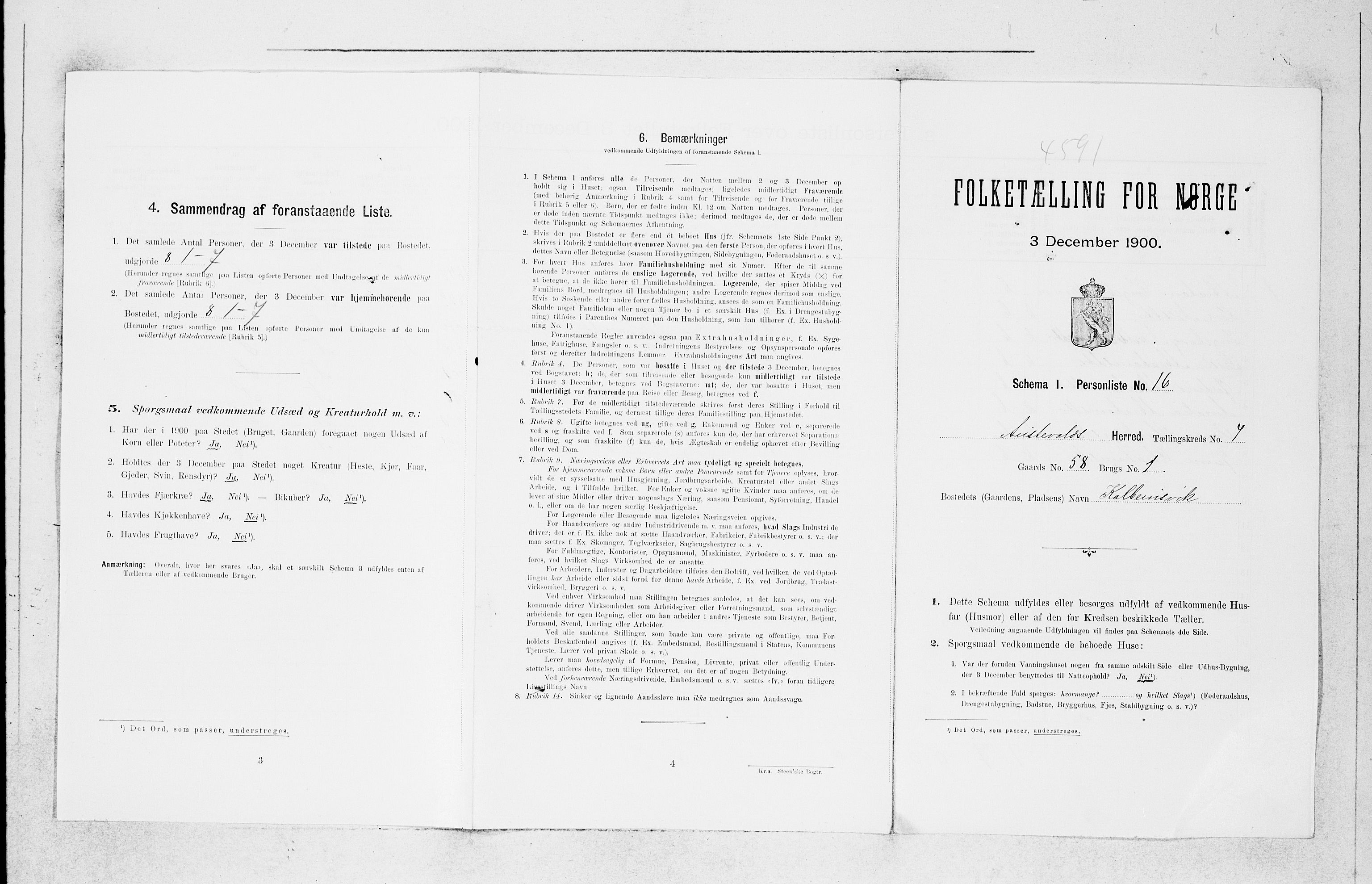 SAB, Folketelling 1900 for 1244 Austevoll herred, 1900, s. 742