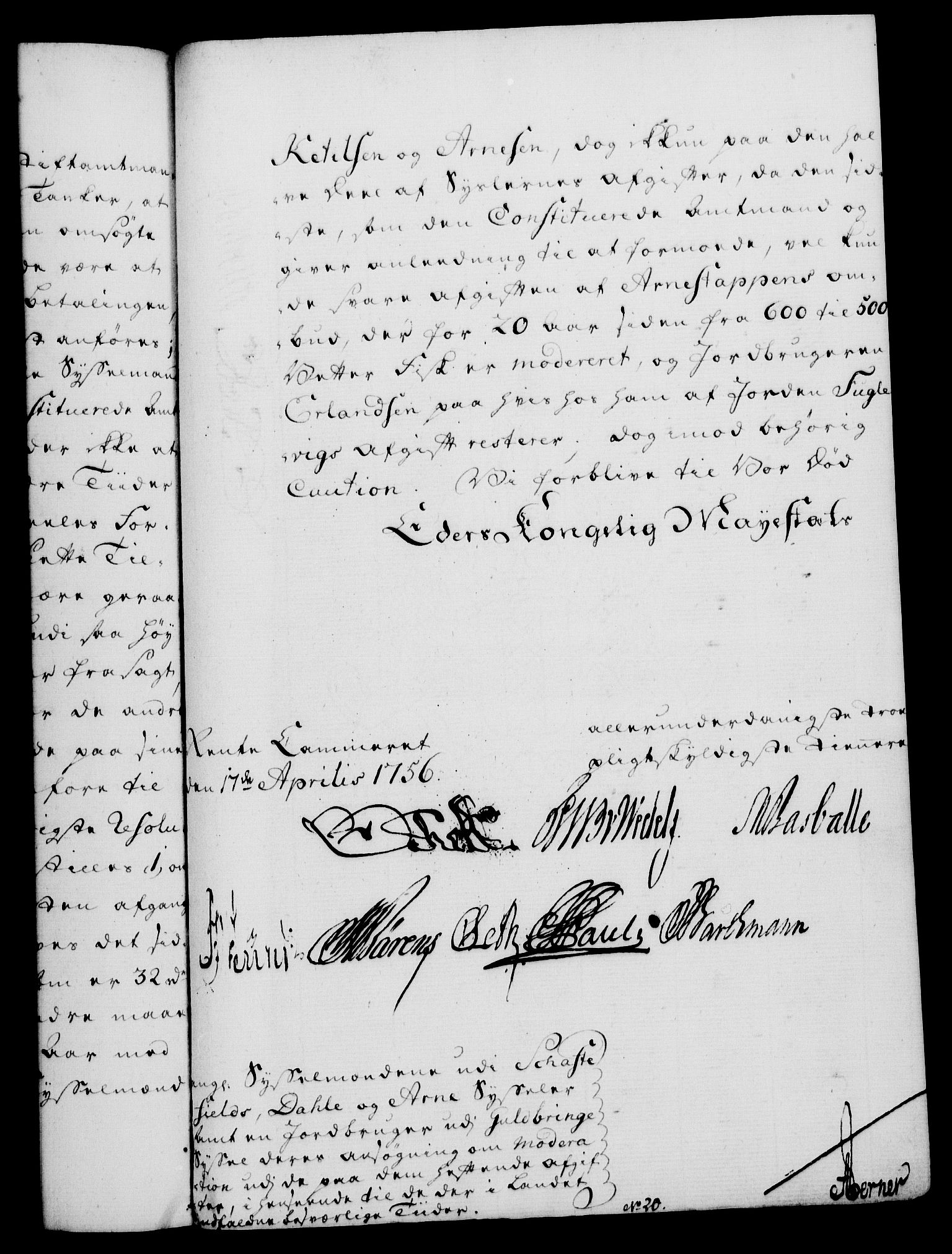 Rentekammeret, Kammerkanselliet, RA/EA-3111/G/Gf/Gfa/L0038: Norsk relasjons- og resolusjonsprotokoll (merket RK 52.38), 1756, s. 243