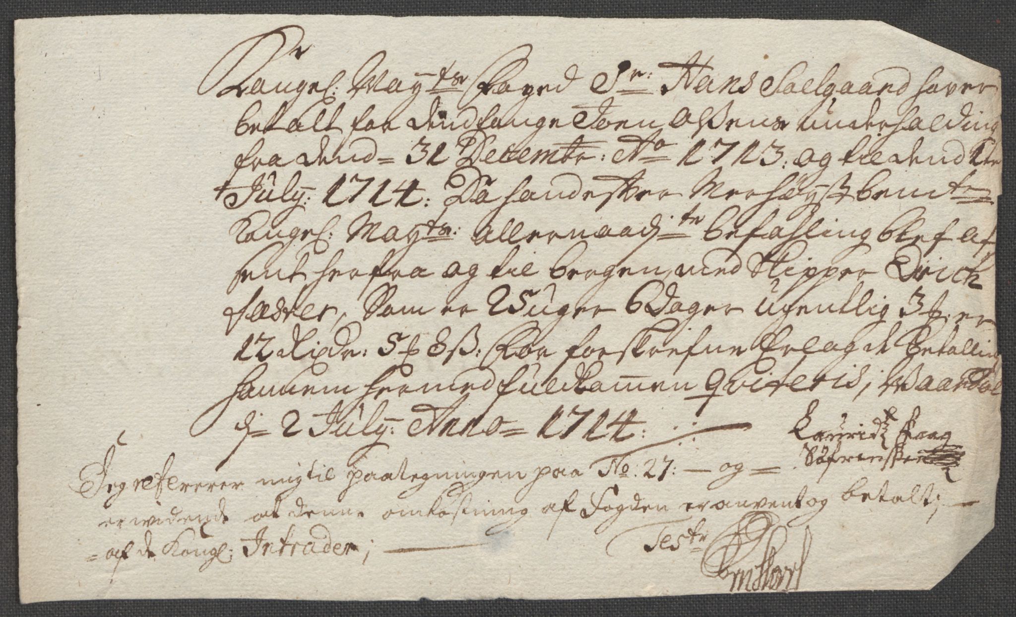 Rentekammeret inntil 1814, Reviderte regnskaper, Fogderegnskap, AV/RA-EA-4092/R69/L4856: Fogderegnskap Finnmark/Vardøhus, 1713-1715, s. 359