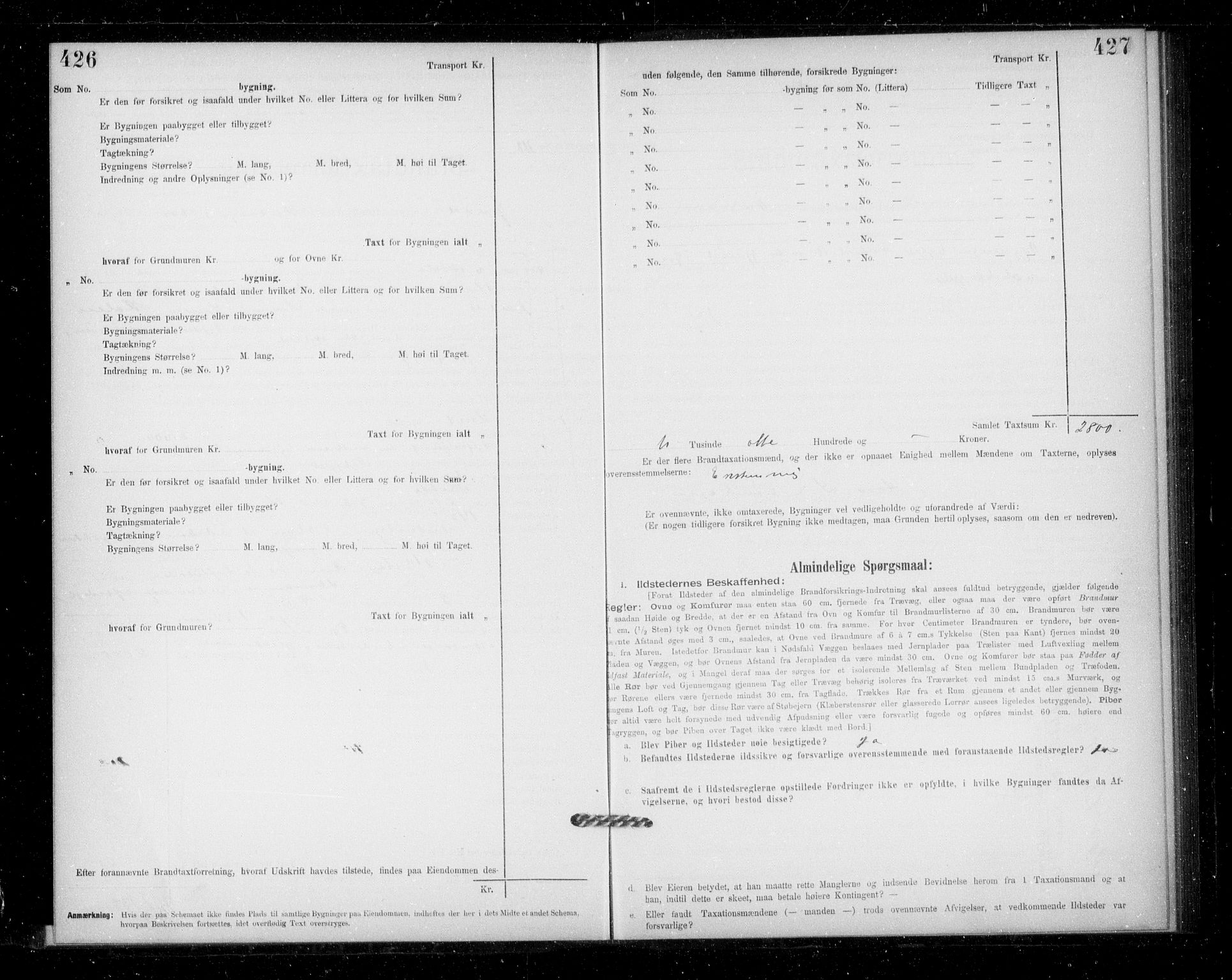 Lensmannen i Jondal, SAB/A-33101/0012/L0005: Branntakstprotokoll, skjematakst, 1894-1951, s. 426-427