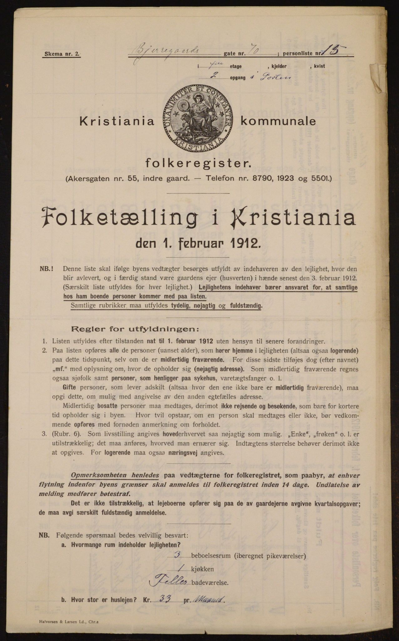 OBA, Kommunal folketelling 1.2.1912 for Kristiania, 1912, s. 6271