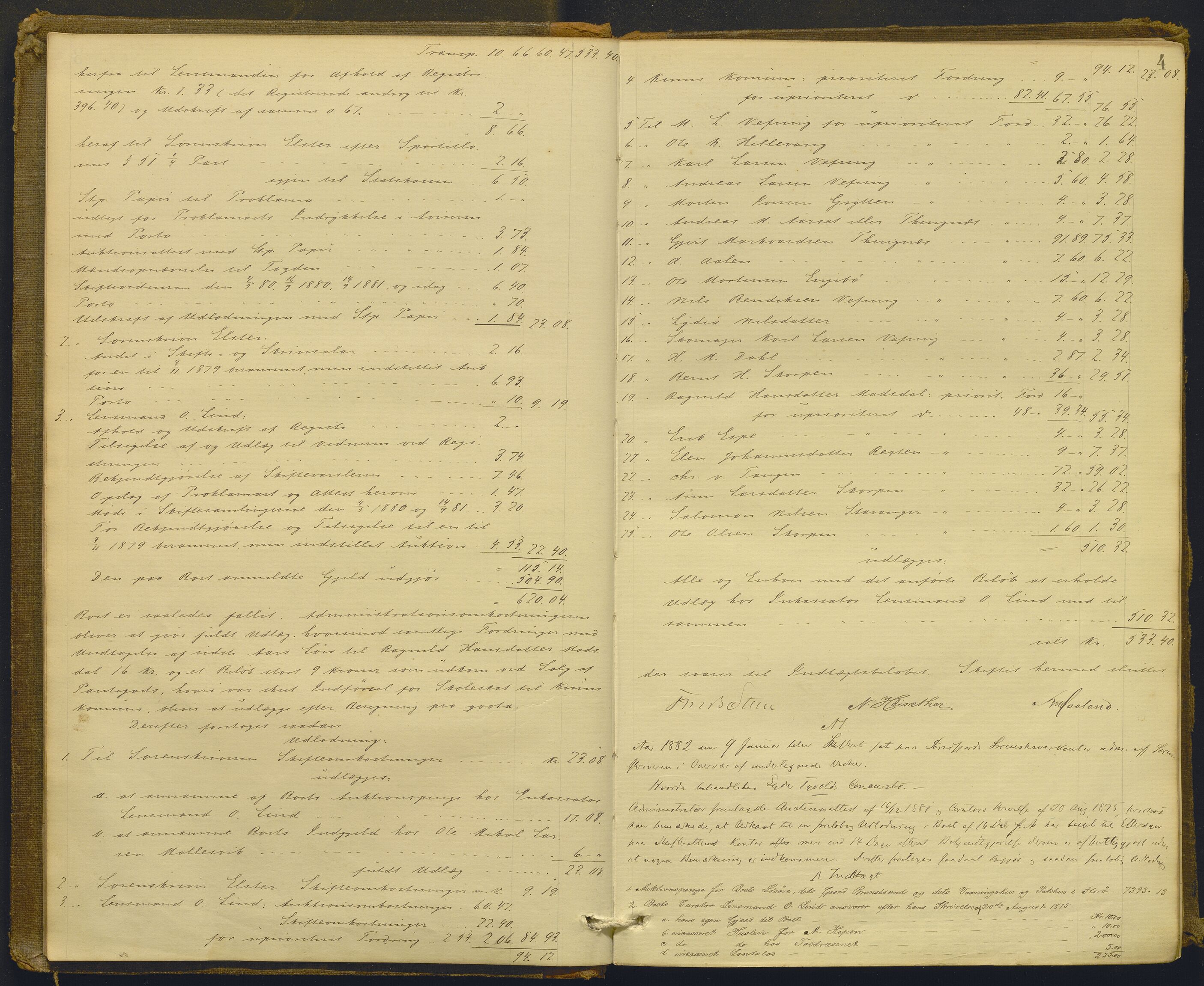 Sunnfjord tingrett, AV/SAB-A-3201/1/H/Hd/L0006: Skifteutlodningsprotokoll, 1881-1889, s. 3b-4a