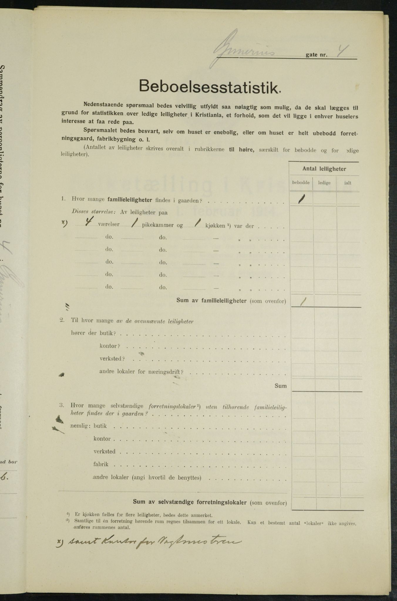 OBA, Kommunal folketelling 1.2.1914 for Kristiania, 1914, s. 5205