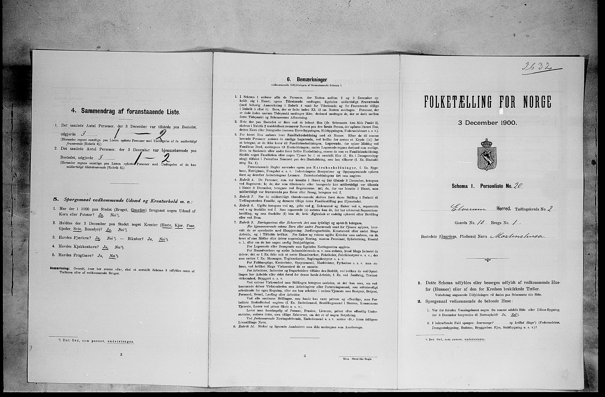 SAH, Folketelling 1900 for 0427 Elverum herred, 1900, s. 368