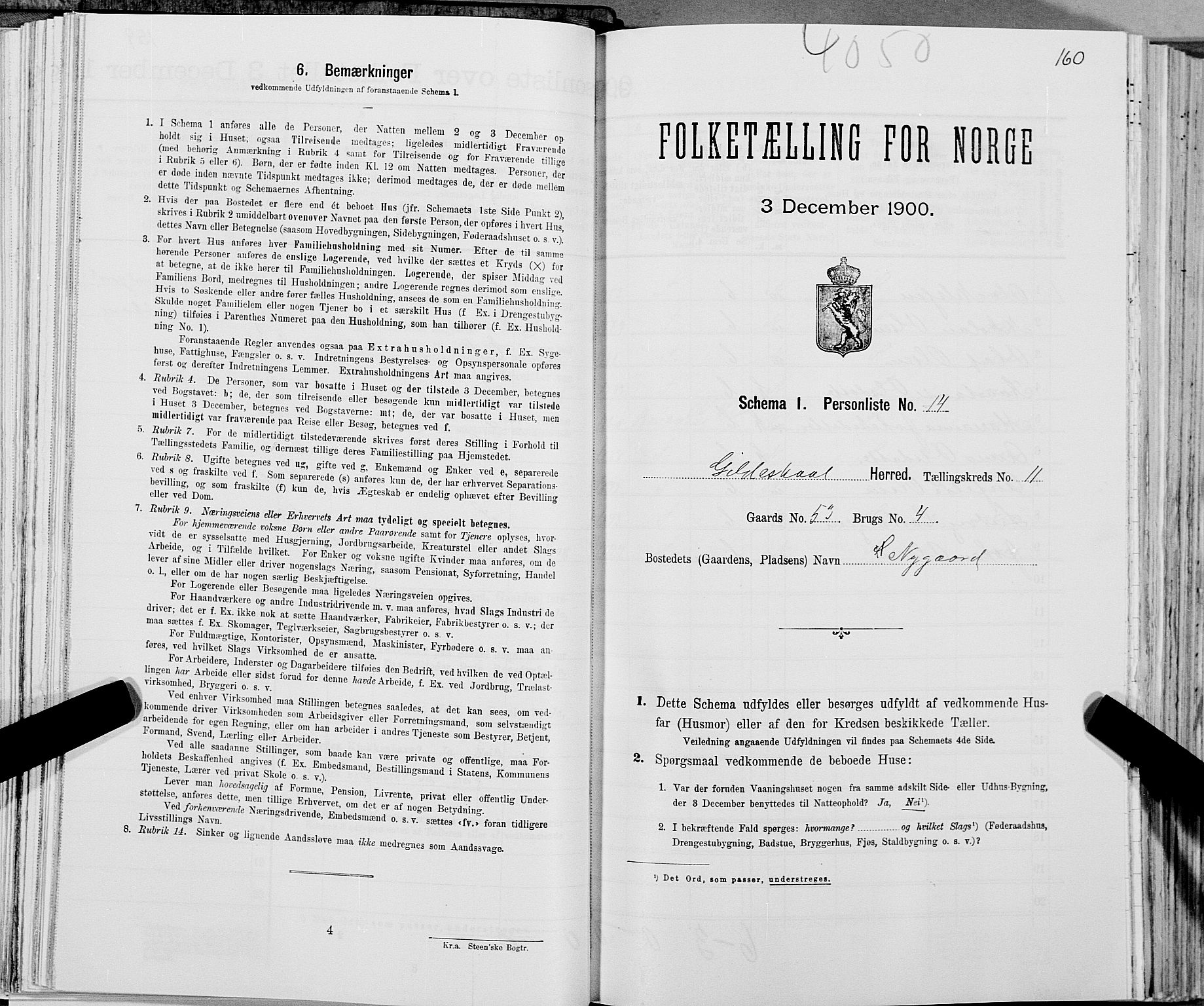 SAT, Folketelling 1900 for 1838 Gildeskål herred, 1900, s. 1143