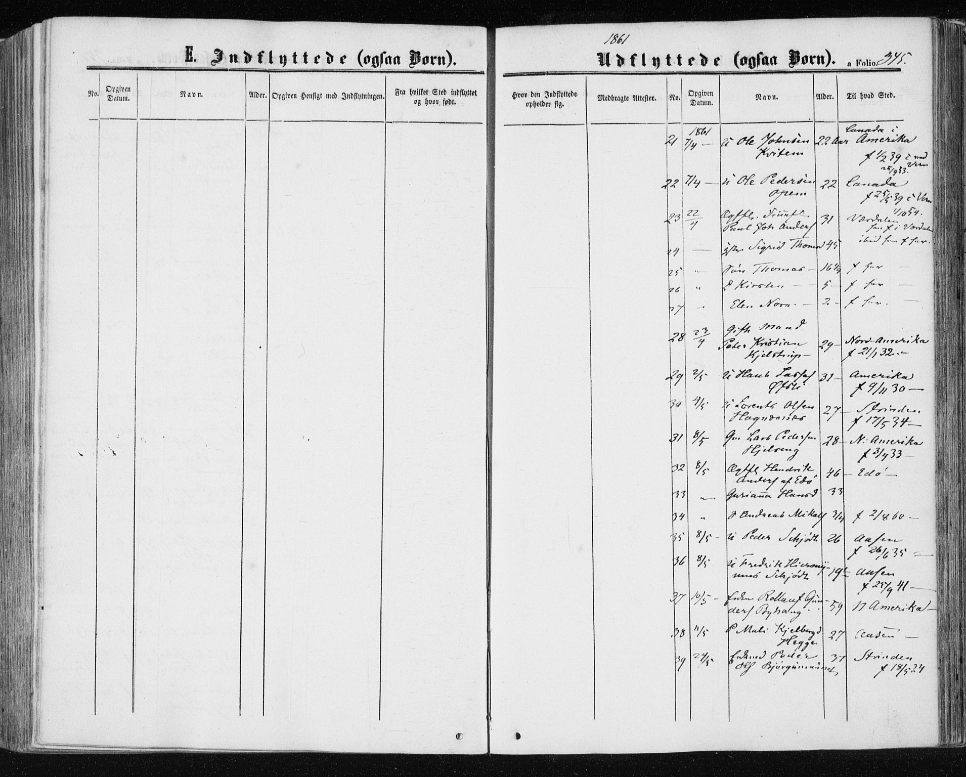 Ministerialprotokoller, klokkerbøker og fødselsregistre - Nord-Trøndelag, AV/SAT-A-1458/709/L0075: Ministerialbok nr. 709A15, 1859-1870, s. 345