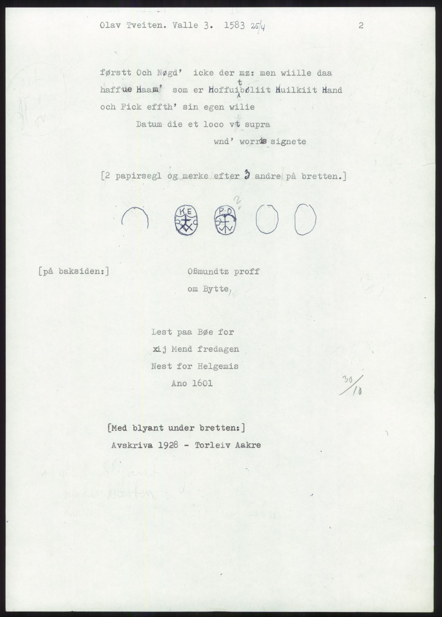 Samlinger til kildeutgivelse, Diplomavskriftsamlingen, RA/EA-4053/H/Ha, s. 7