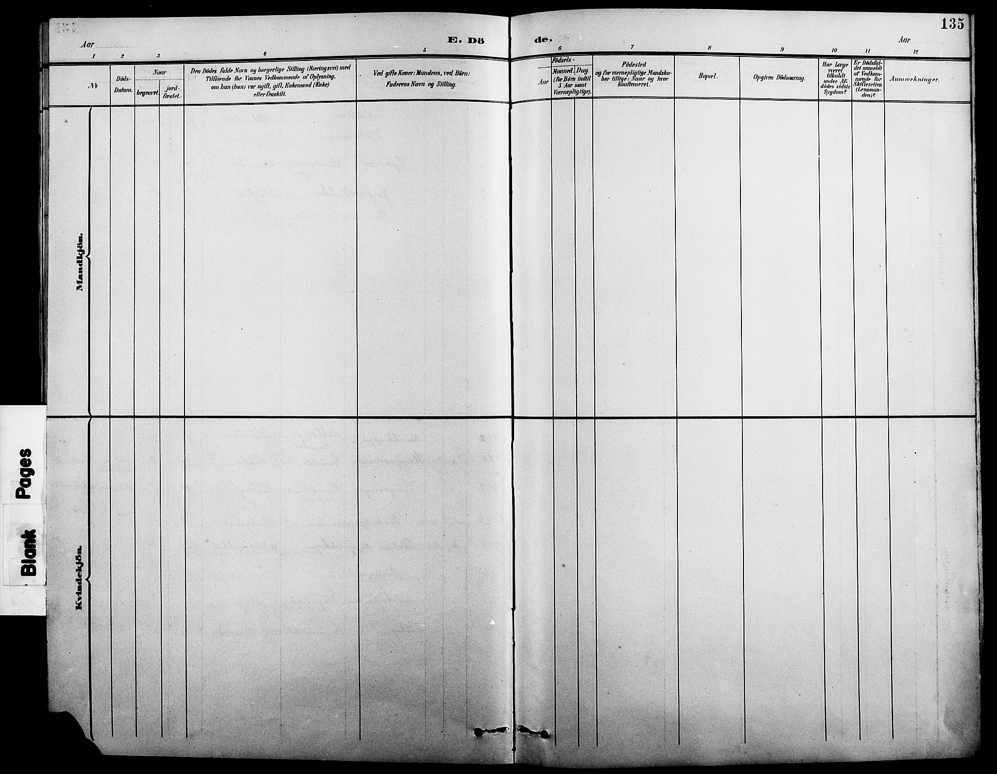 Eidskog prestekontor, AV/SAH-PREST-026/H/Ha/Hab/L0002: Klokkerbok nr. 2, 1895-1923, s. 135