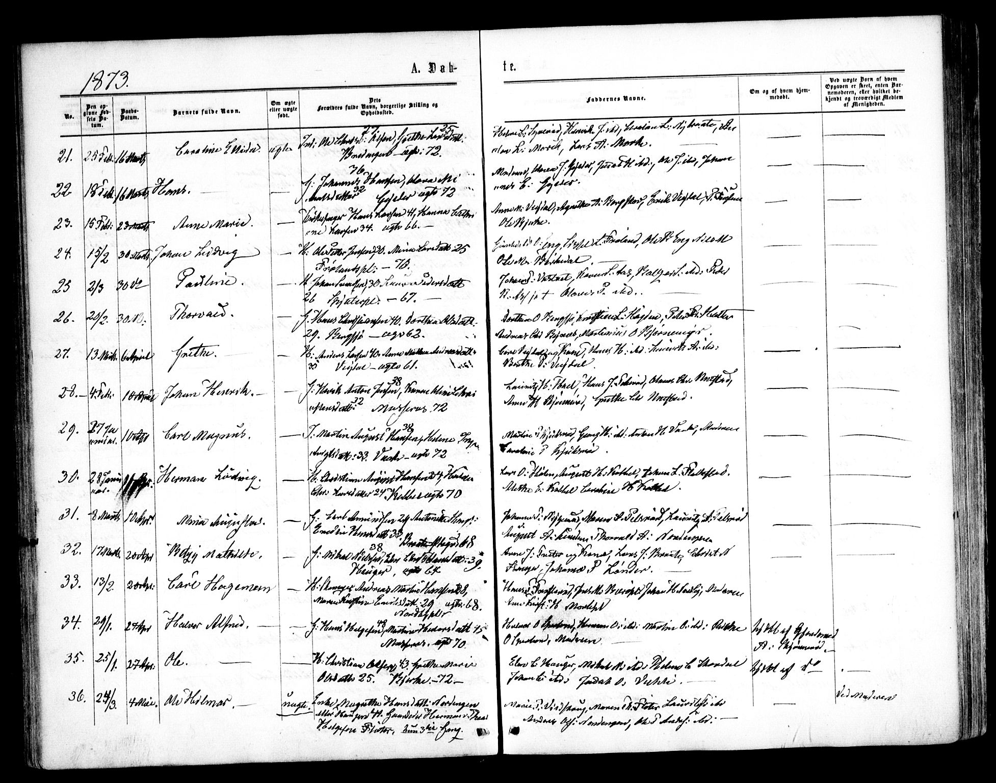 Våler prestekontor Kirkebøker, AV/SAO-A-11083/F/Fa/L0008: Ministerialbok nr. I 8, 1862-1876