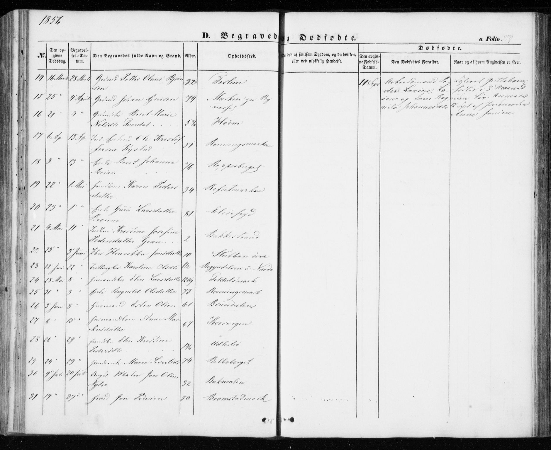 Ministerialprotokoller, klokkerbøker og fødselsregistre - Sør-Trøndelag, AV/SAT-A-1456/606/L0291: Ministerialbok nr. 606A06, 1848-1856, s. 279