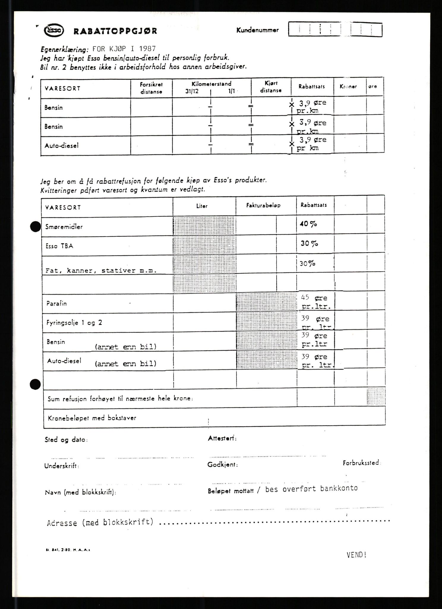 Pa 0982 - Esso Norge A/S, AV/SAST-A-100448/X/Xd/L0003: Ukenytt, 1987-1991