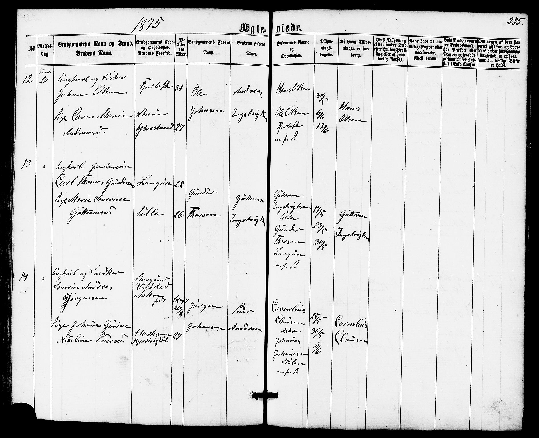 Ministerialprotokoller, klokkerbøker og fødselsregistre - Møre og Romsdal, AV/SAT-A-1454/536/L0498: Ministerialbok nr. 536A07, 1862-1875, s. 235
