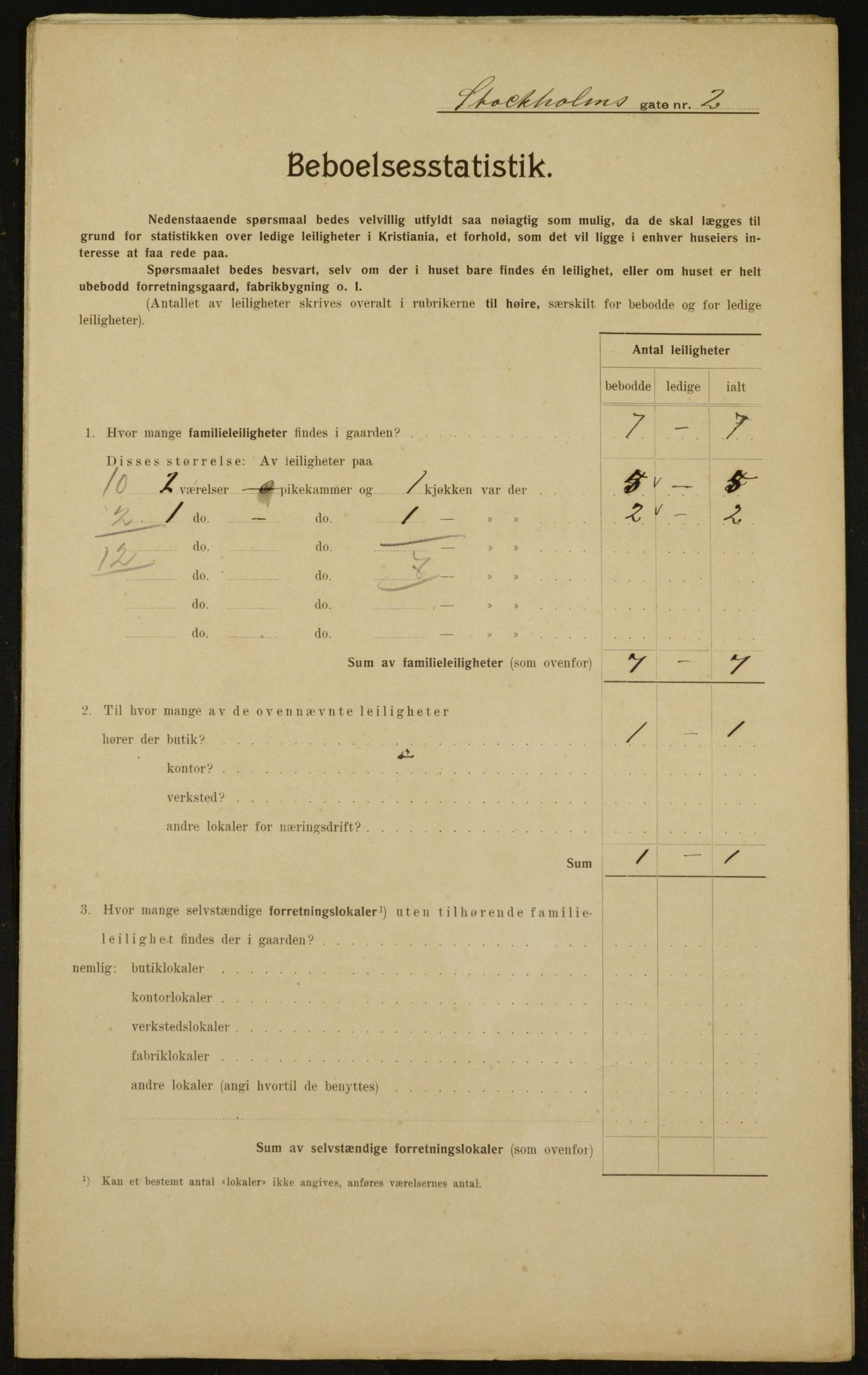 OBA, Kommunal folketelling 1.2.1910 for Kristiania, 1910, s. 97254