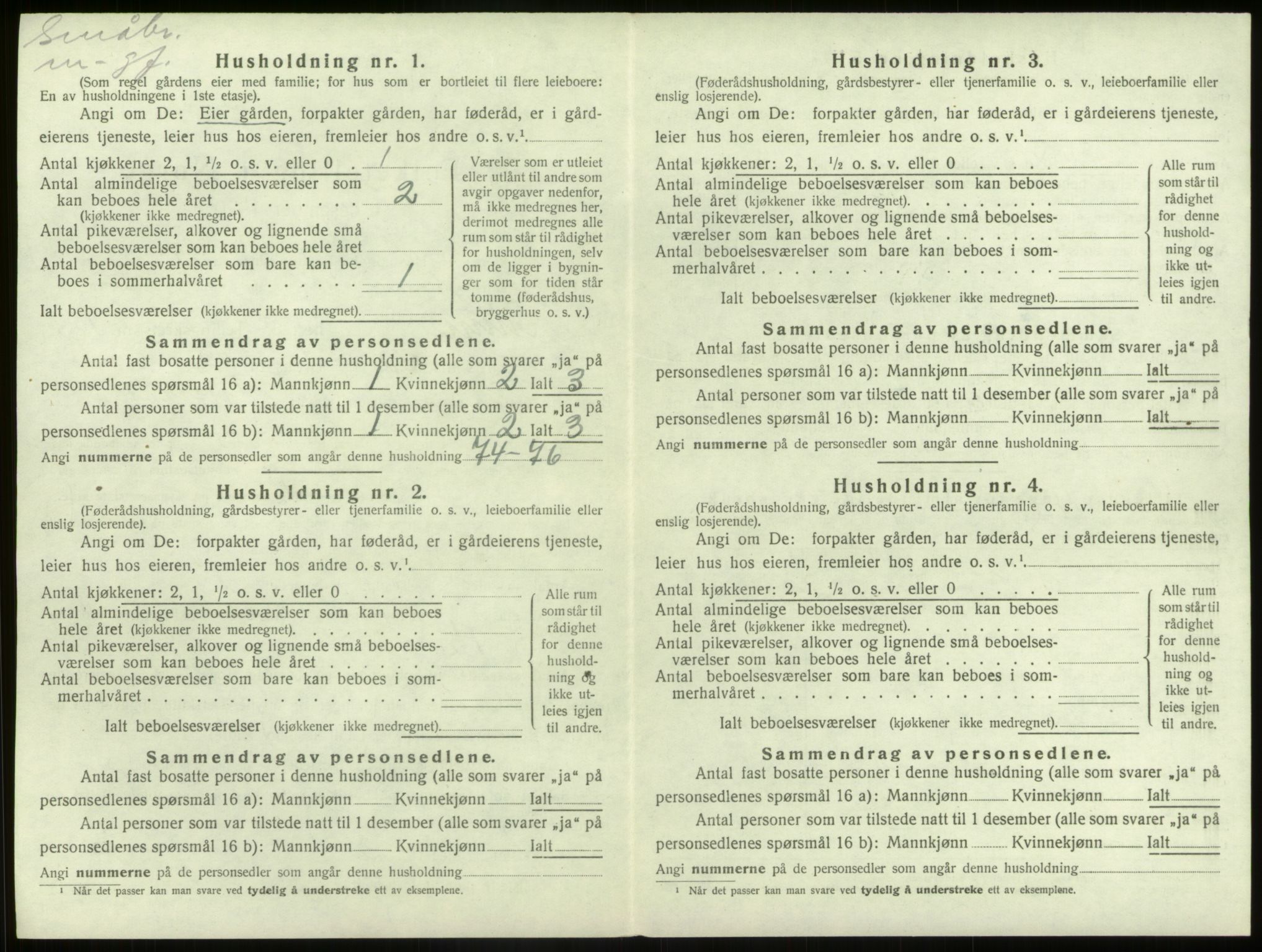 SAB, Folketelling 1920 for 1437 Kinn herred, 1920, s. 544