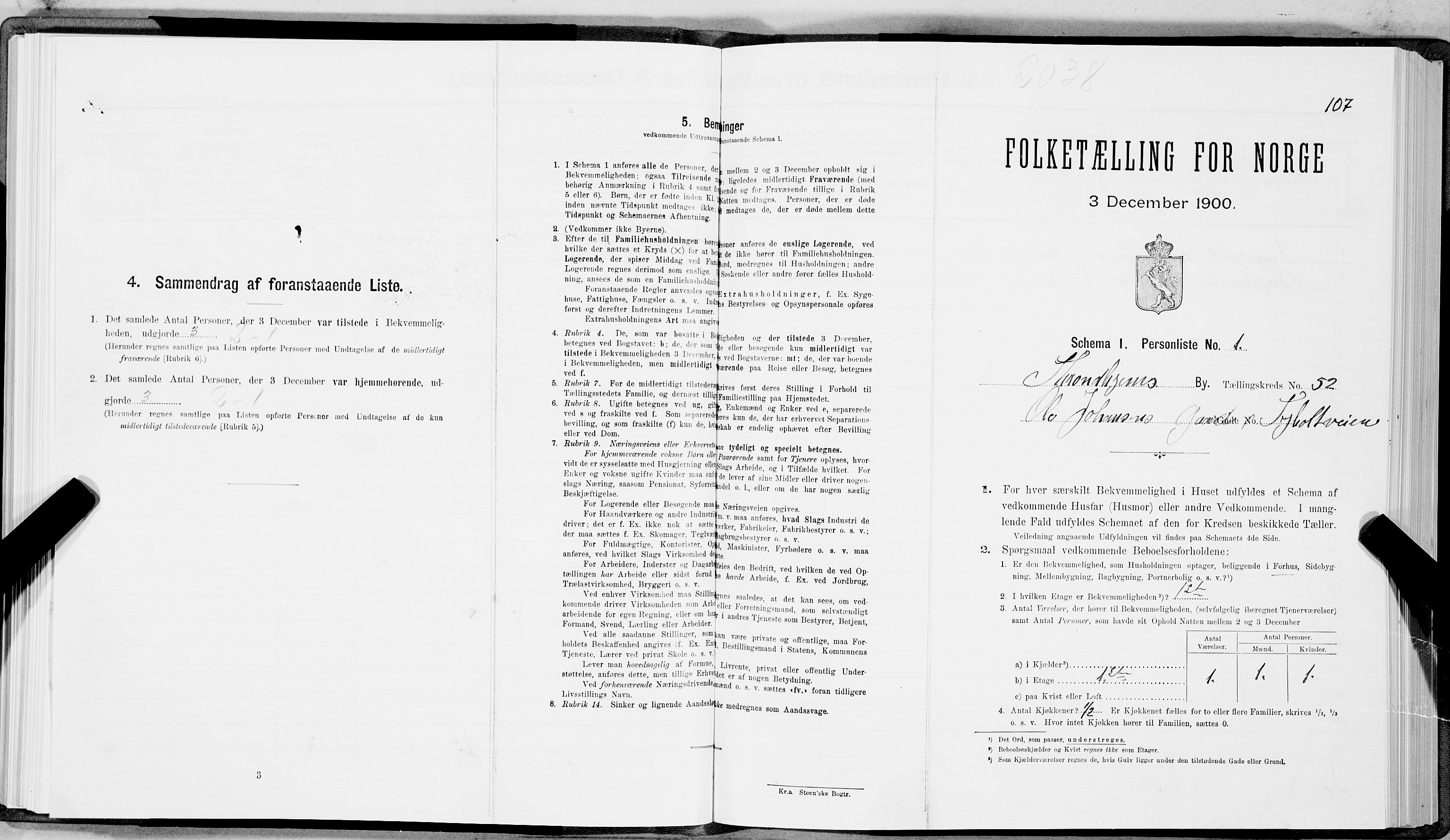 SAT, Folketelling 1900 for 1601 Trondheim kjøpstad, 1900, s. 8826