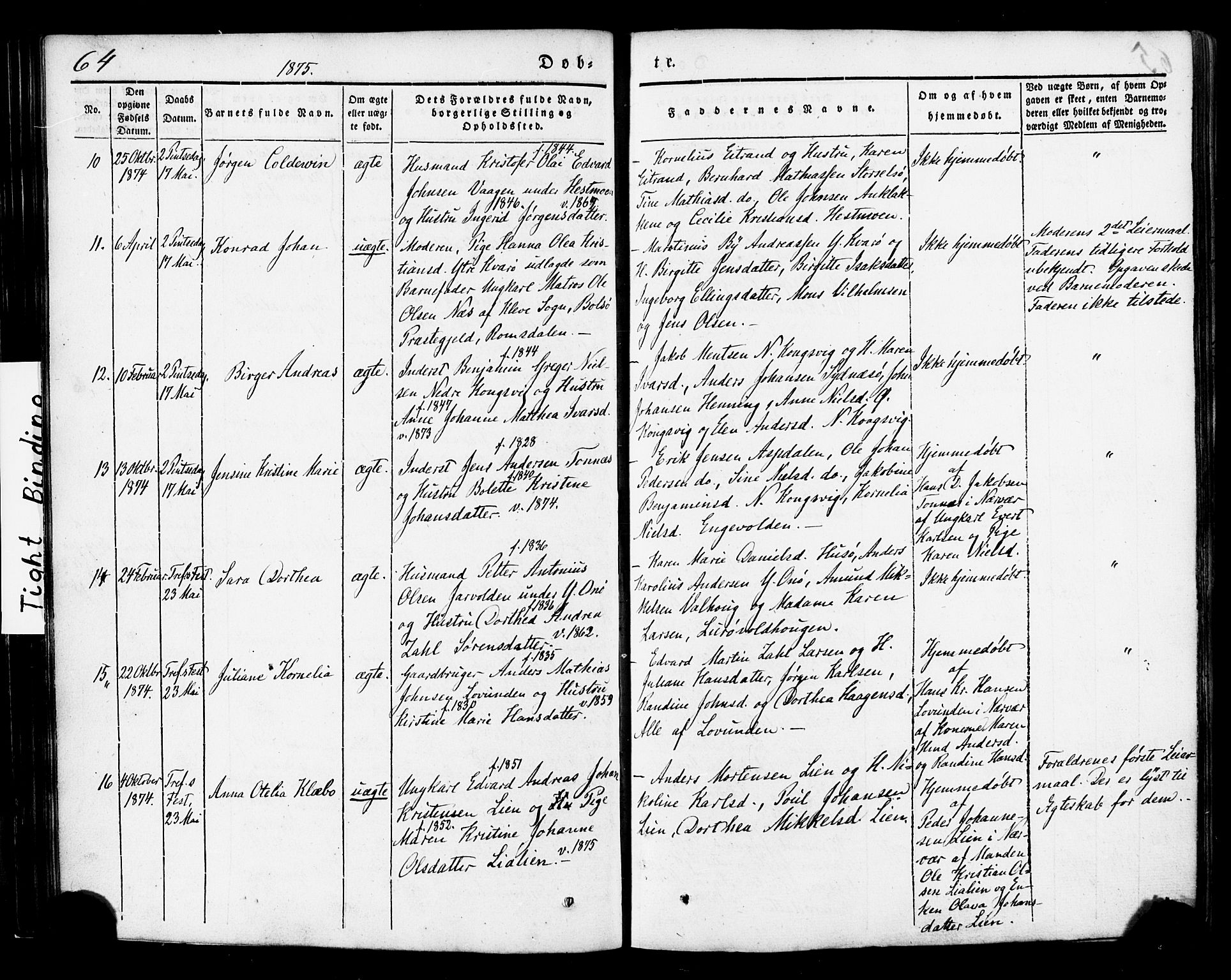 Ministerialprotokoller, klokkerbøker og fødselsregistre - Nordland, AV/SAT-A-1459/839/L0567: Ministerialbok nr. 839A04, 1863-1879, s. 64
