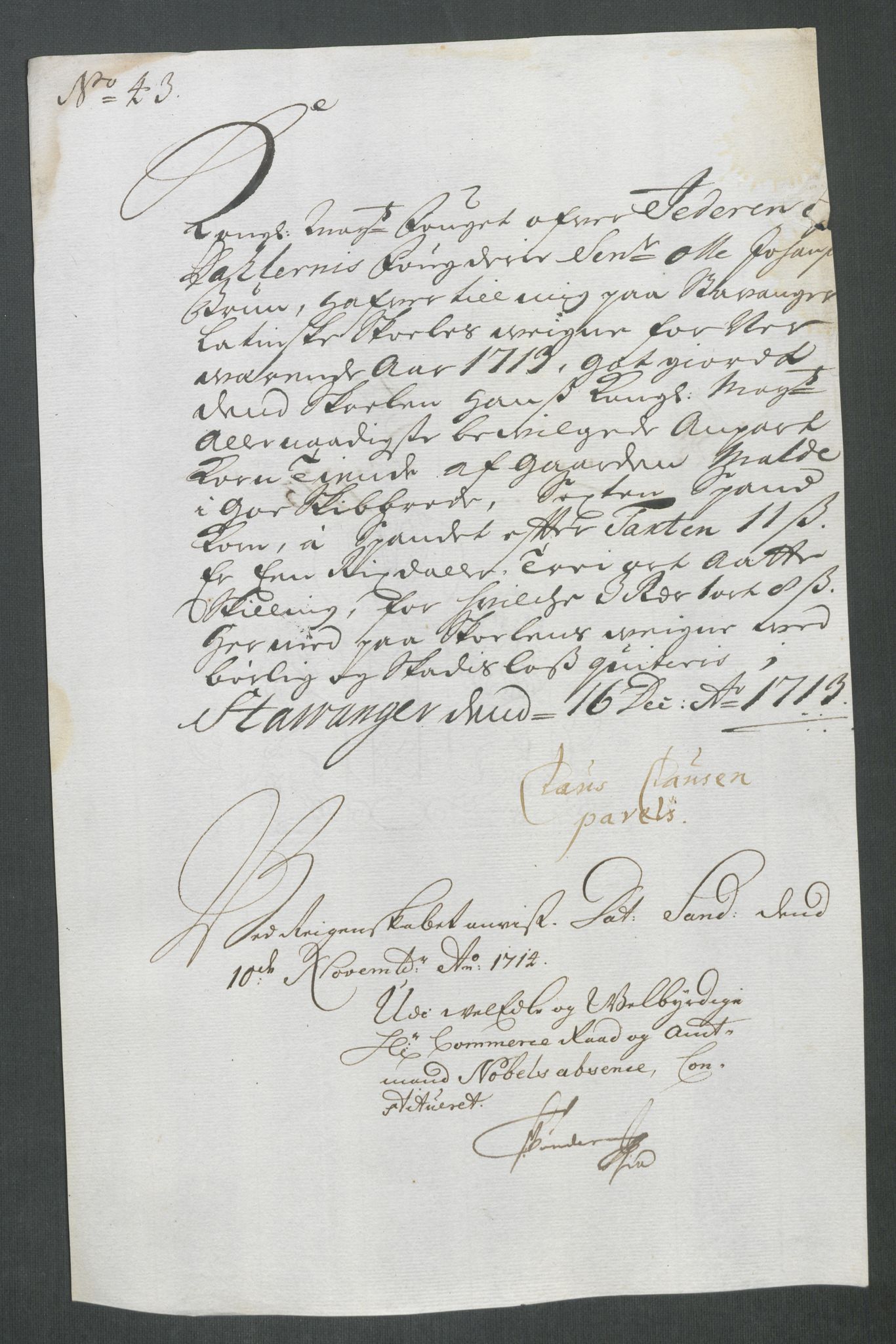 Rentekammeret inntil 1814, Reviderte regnskaper, Fogderegnskap, AV/RA-EA-4092/R46/L2738: Fogderegnskap Jæren og Dalane, 1713-1714, s. 184