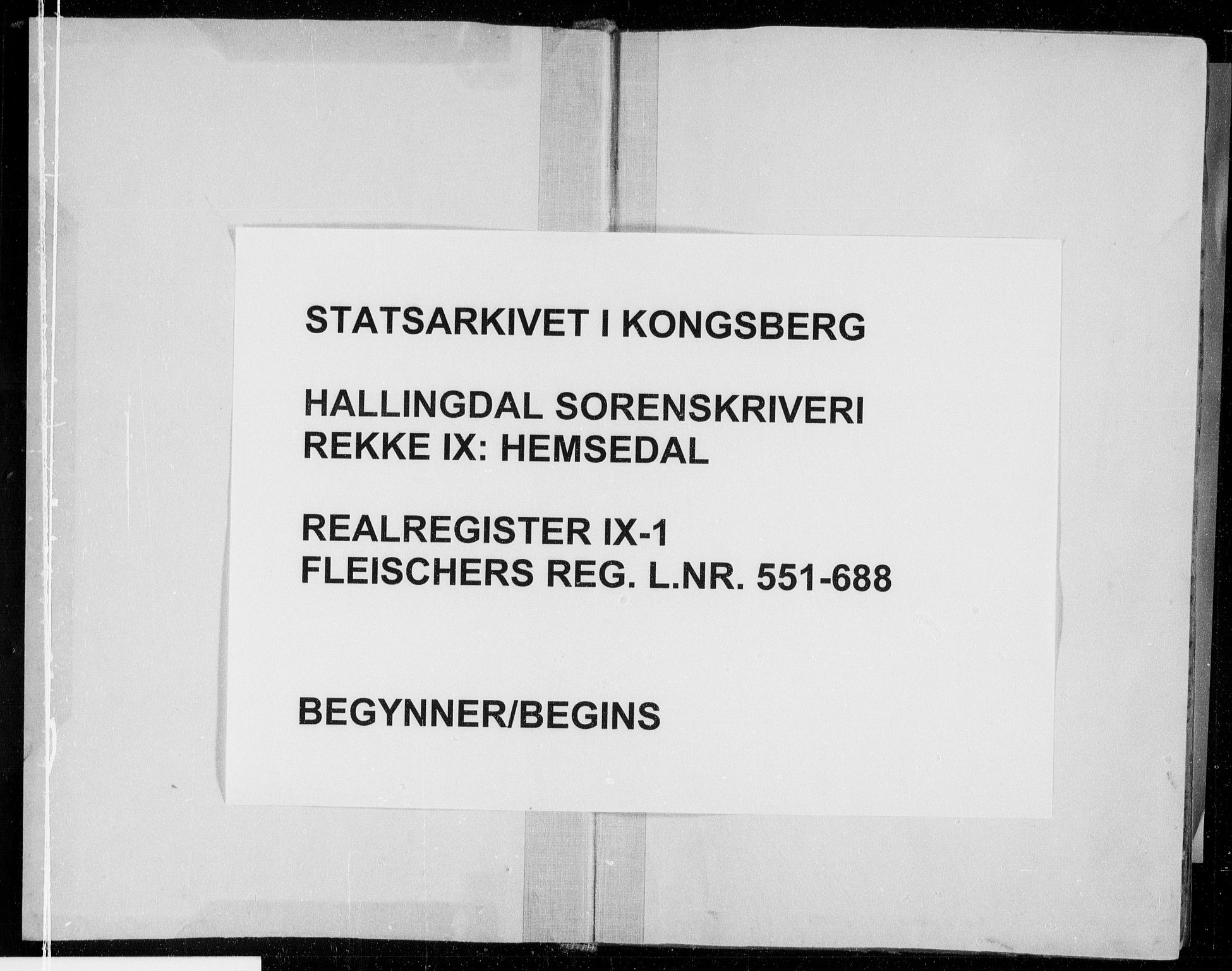 Hallingdal sorenskriveri, SAKO/A-121/G/Gb/Gbi/L0001: Panteregister nr. IX 1