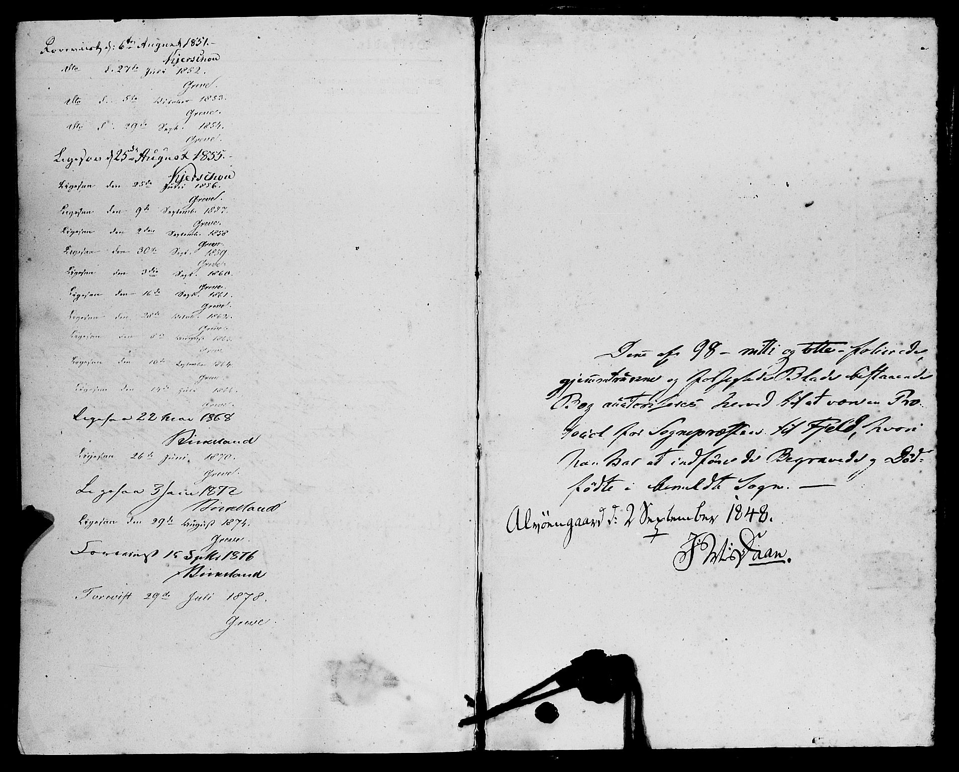 Fjell sokneprestembete, AV/SAB-A-75301/H/Haa: Ministerialbok nr. A 7, 1847-1877, s. 93