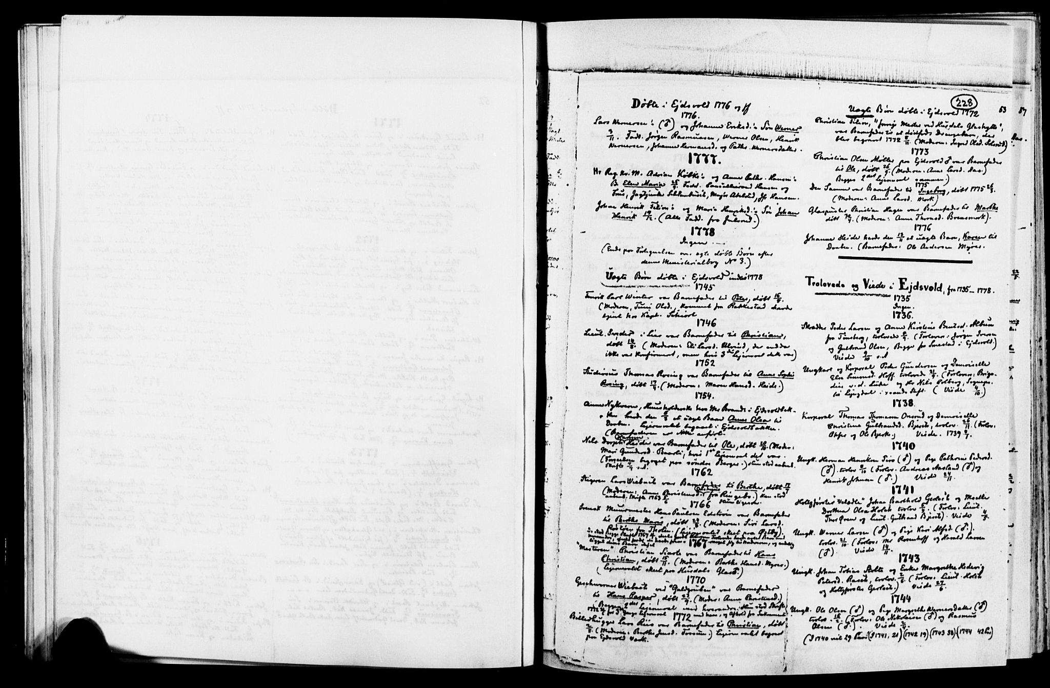 Eidsvoll prestekontor Kirkebøker, AV/SAO-A-10888/O/Oa/L0001: Annen kirkebok nr. 1, 1688-1856, s. 53