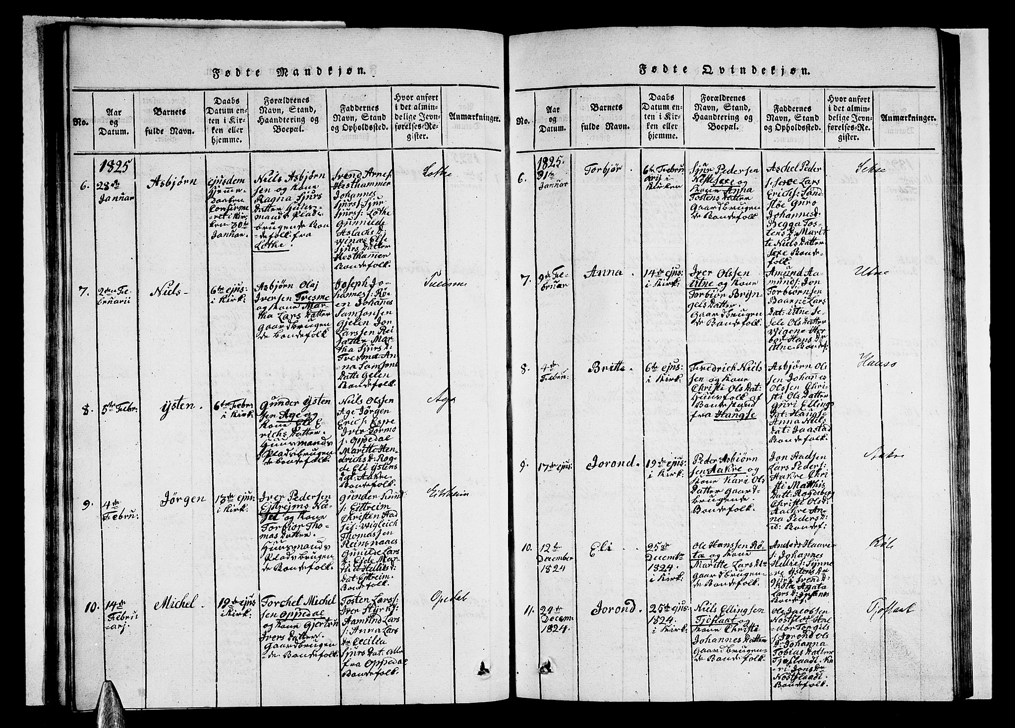 Ullensvang sokneprestembete, AV/SAB-A-78701/H/Haa: Ministerialbok nr. A 9, 1819-1826