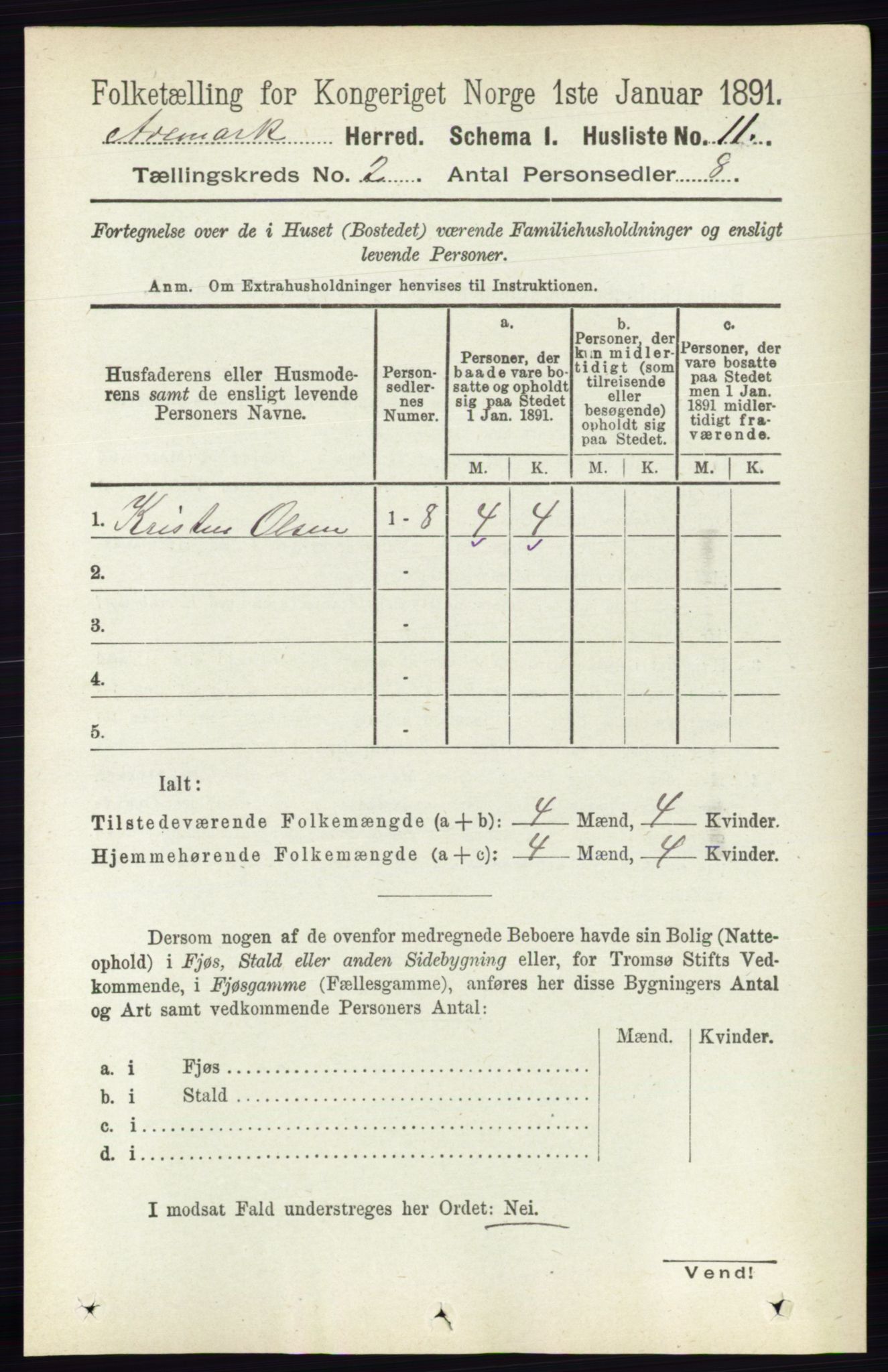 RA, Folketelling 1891 for 0118 Aremark herred, 1891, s. 790