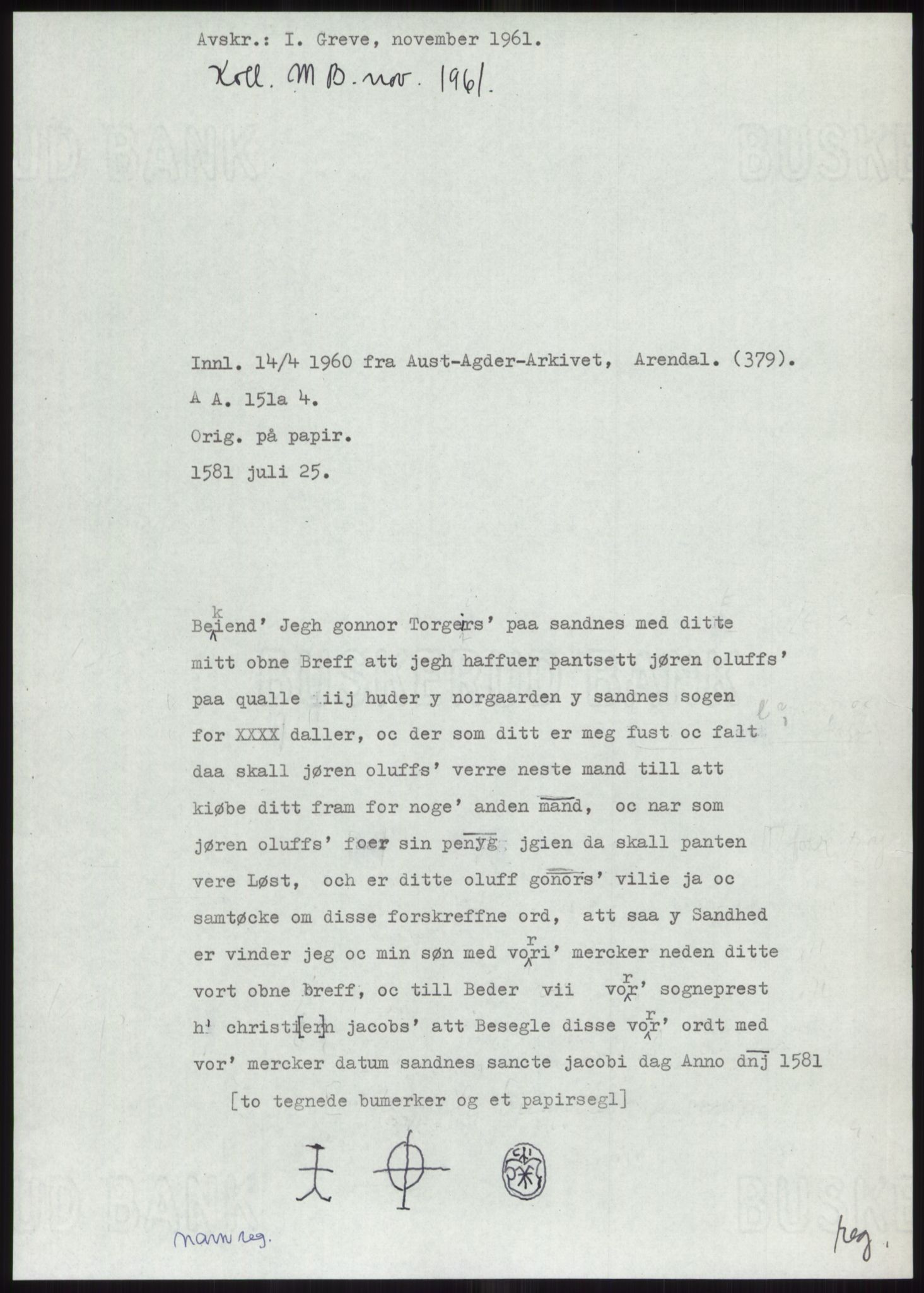 Samlinger til kildeutgivelse, Diplomavskriftsamlingen, AV/RA-EA-4053/H/Ha, s. 1239