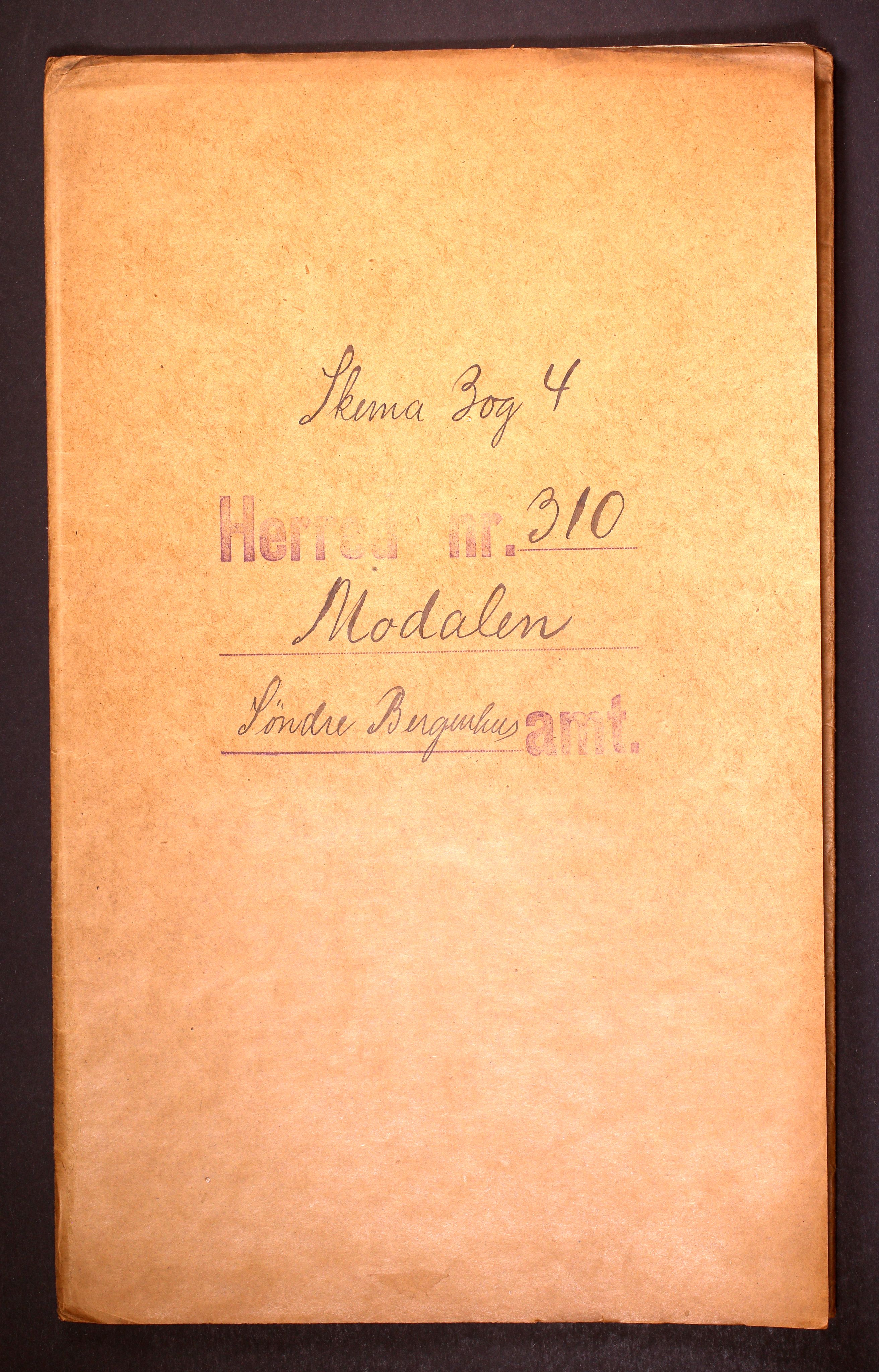 RA, Folketelling 1910 for 1252 Modalen herred, 1910, s. 1