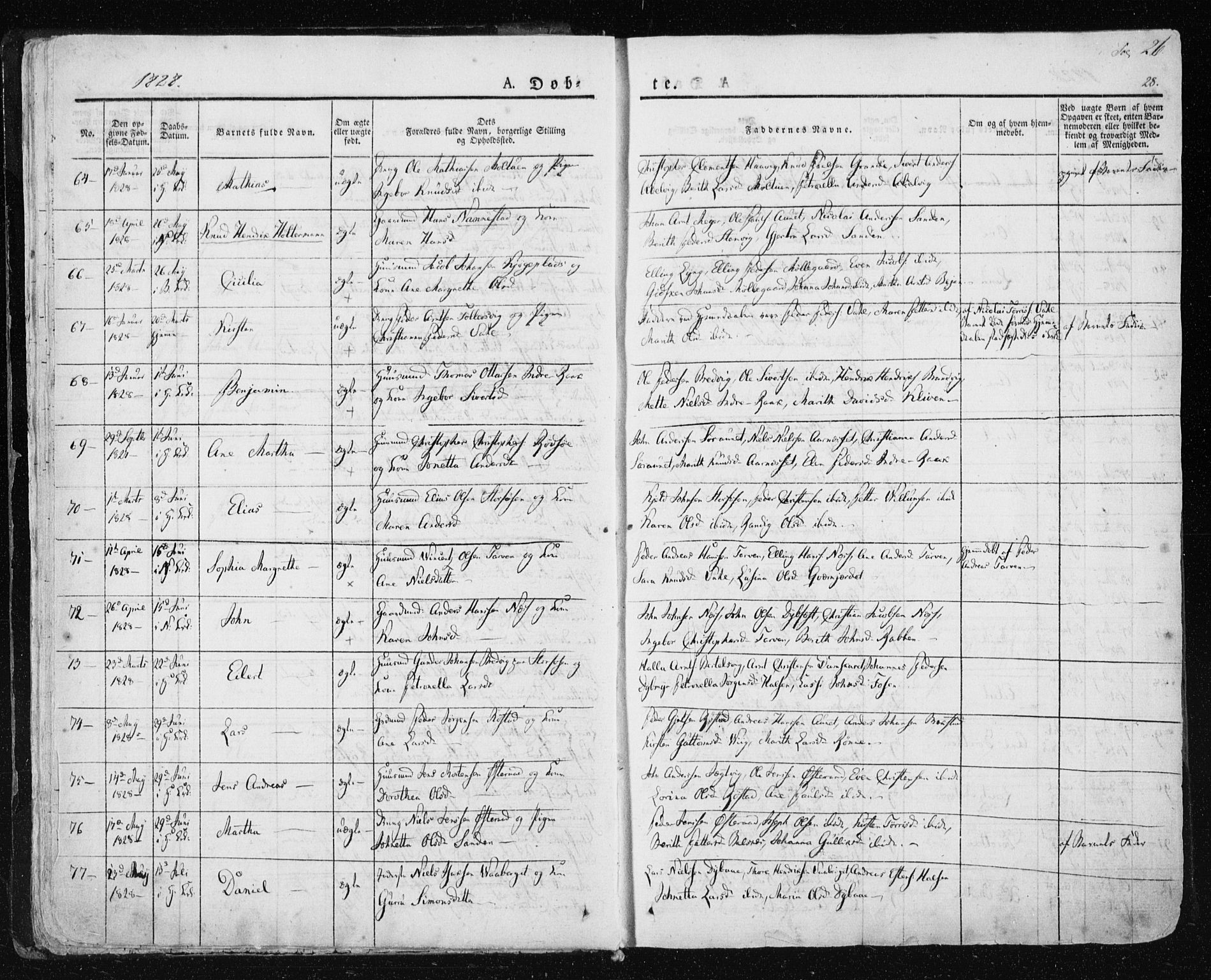 Ministerialprotokoller, klokkerbøker og fødselsregistre - Sør-Trøndelag, SAT/A-1456/659/L0735: Ministerialbok nr. 659A05, 1826-1841, s. 26