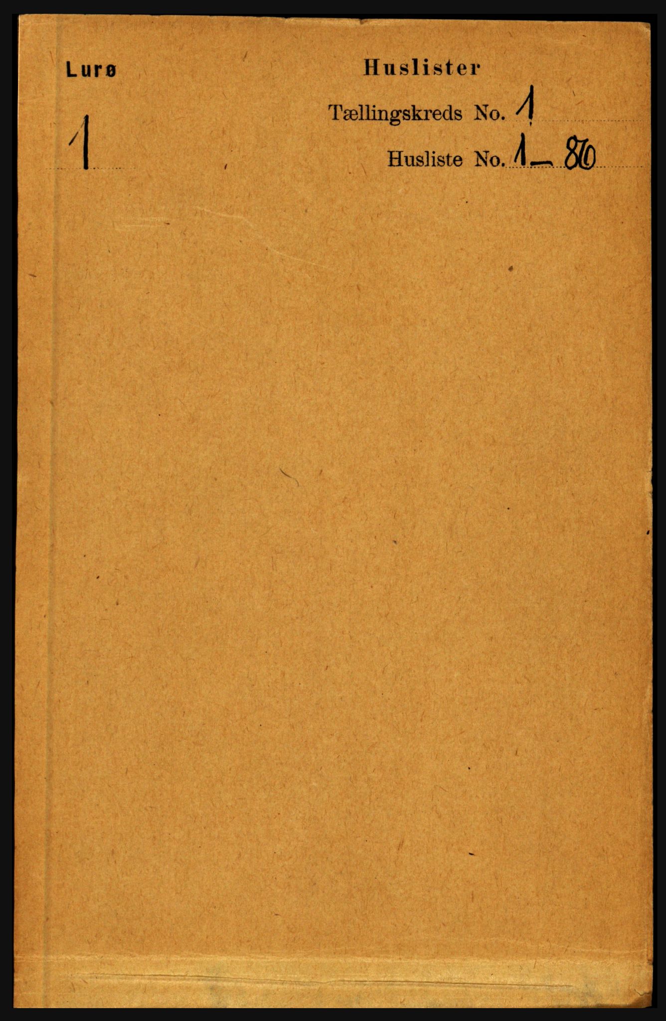 RA, Folketelling 1891 for 1834 Lurøy herred, 1891, s. 15
