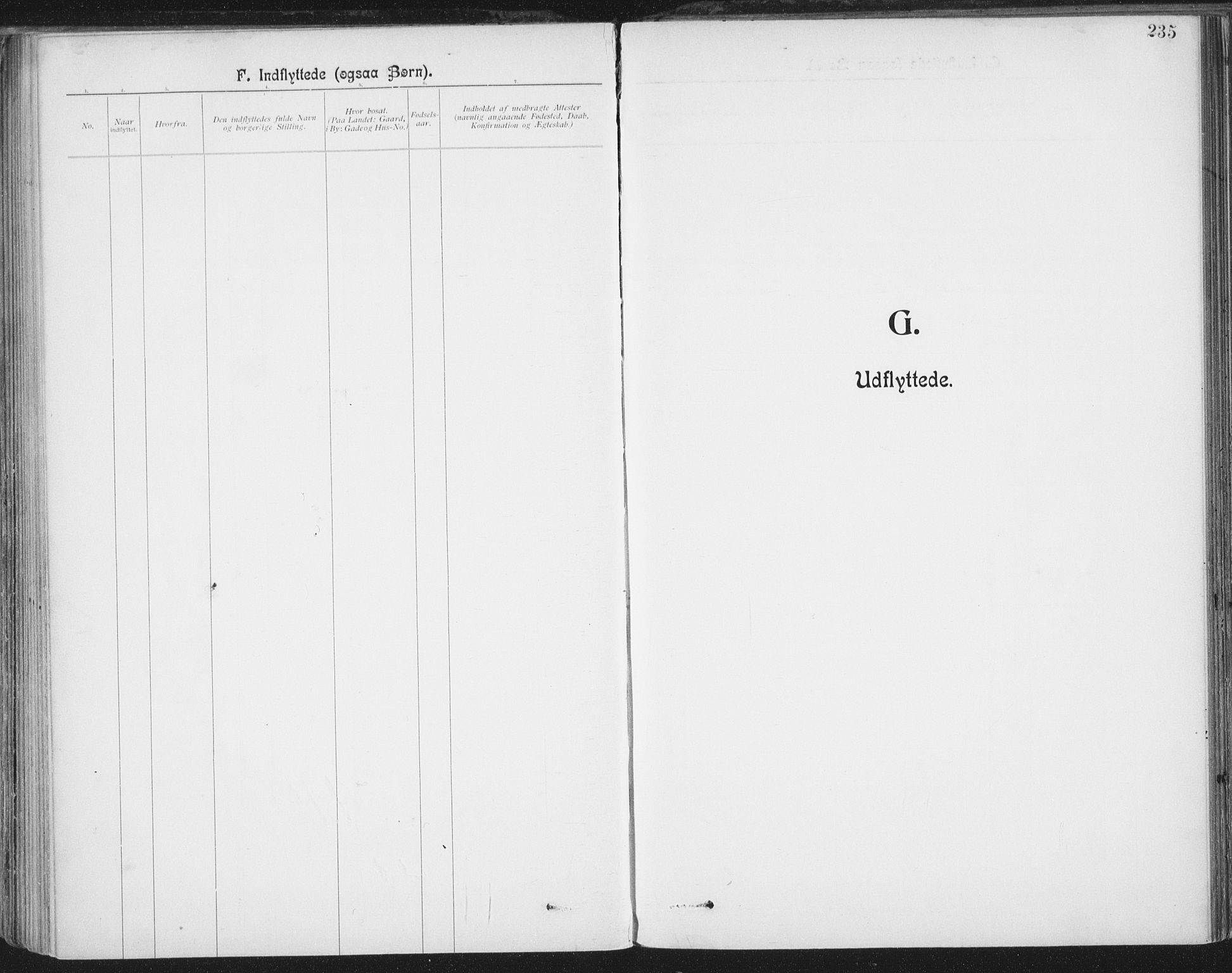 Ministerialprotokoller, klokkerbøker og fødselsregistre - Nordland, AV/SAT-A-1459/801/L0012: Ministerialbok nr. 801A12, 1900-1916, s. 235