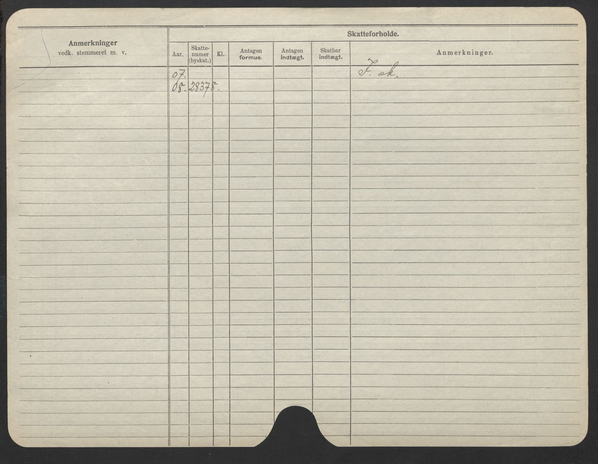 Oslo folkeregister, Registerkort, AV/SAO-A-11715/F/Fa/Fac/L0022: Kvinner, 1906-1914, s. 30b