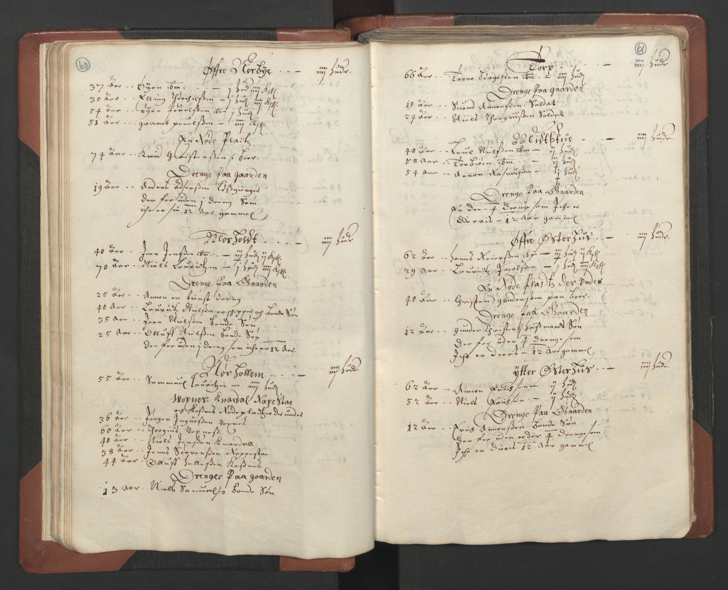 RA, Fogdenes og sorenskrivernes manntall 1664-1666, nr. 7: Nedenes fogderi, 1664-1666, s. 60-61