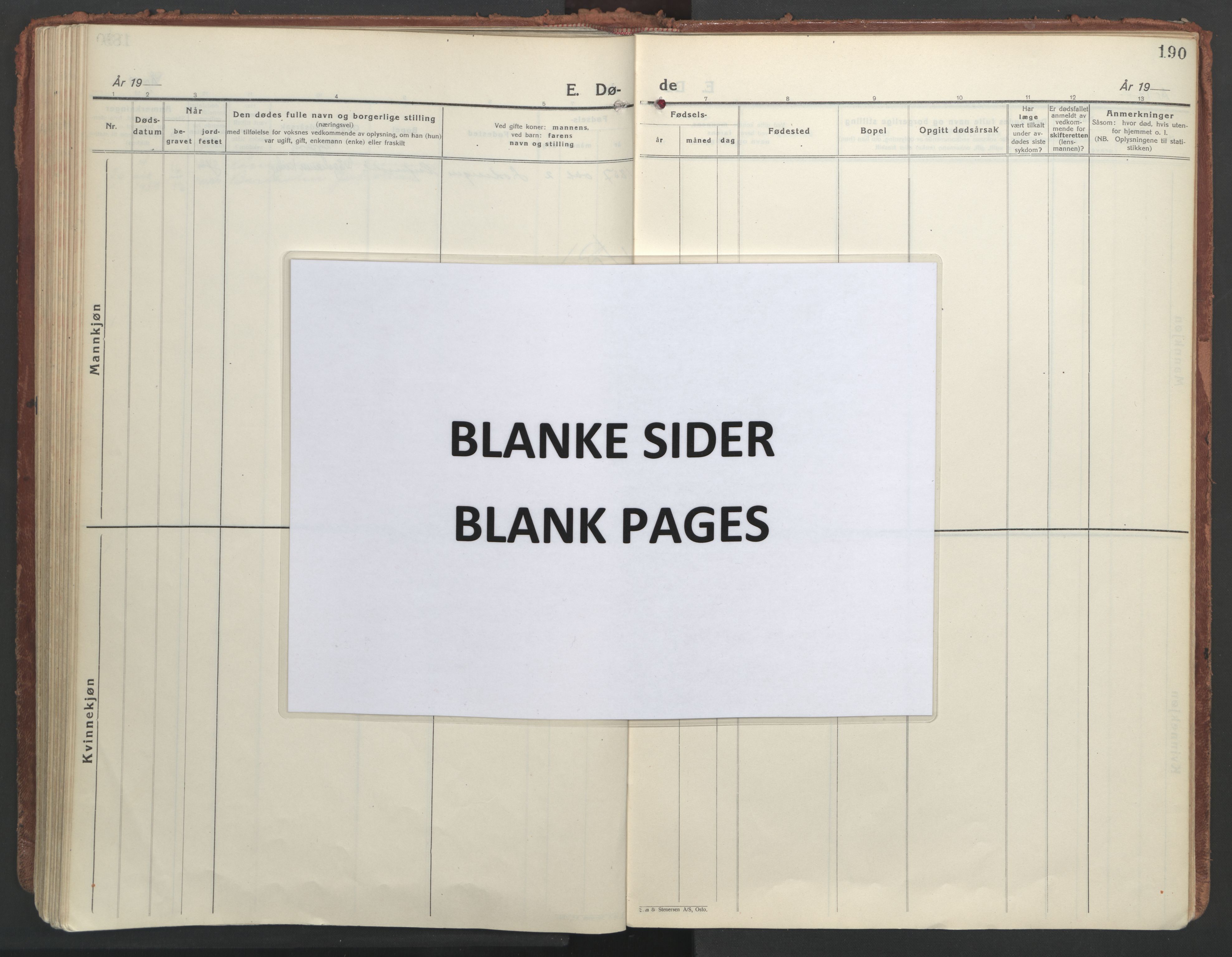 Ministerialprotokoller, klokkerbøker og fødselsregistre - Nordland, AV/SAT-A-1459/872/L1043: Ministerialbok nr. 872A18, 1925-1939, s. 190