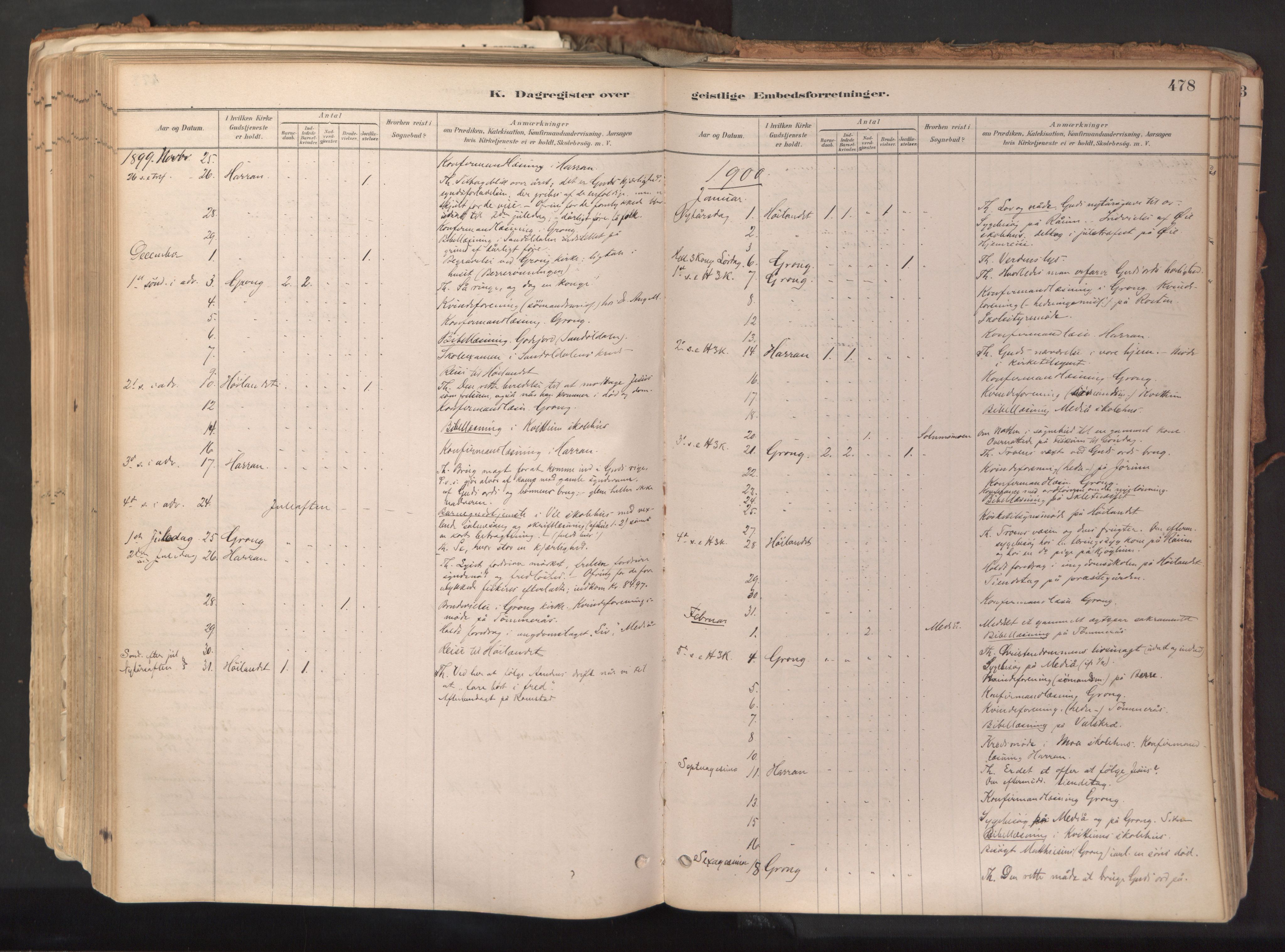 Ministerialprotokoller, klokkerbøker og fødselsregistre - Nord-Trøndelag, AV/SAT-A-1458/758/L0519: Ministerialbok nr. 758A04, 1880-1926, s. 478