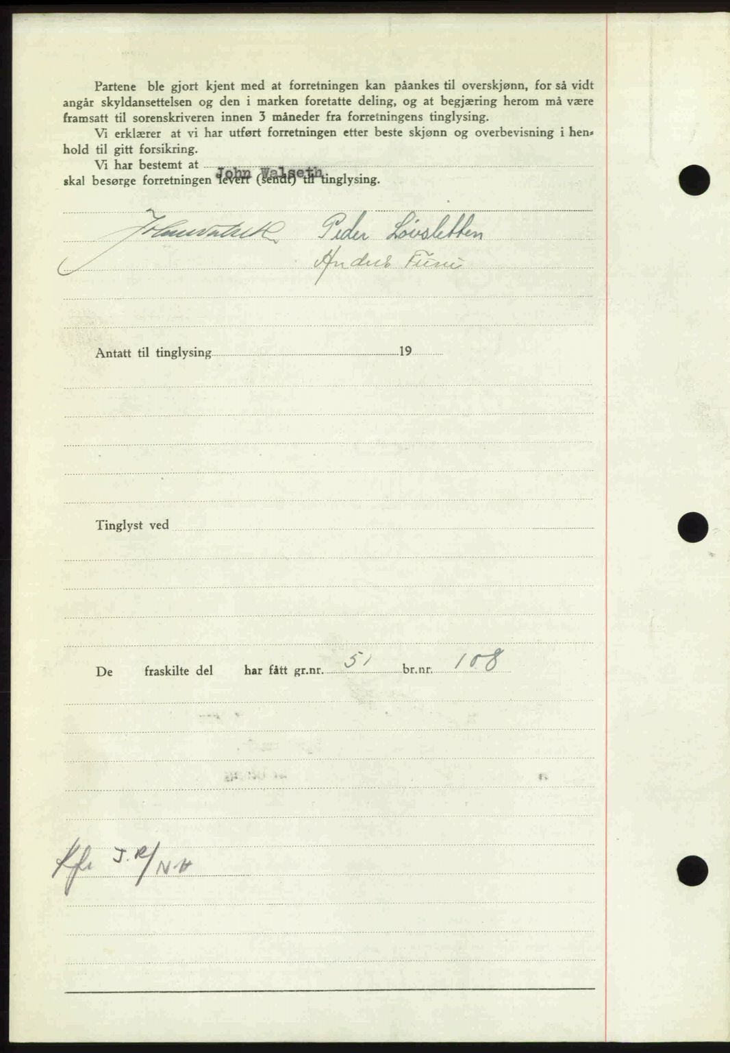 Nordmøre sorenskriveri, AV/SAT-A-4132/1/2/2Ca: Pantebok nr. A104, 1947-1947, Dagboknr: 523/1947