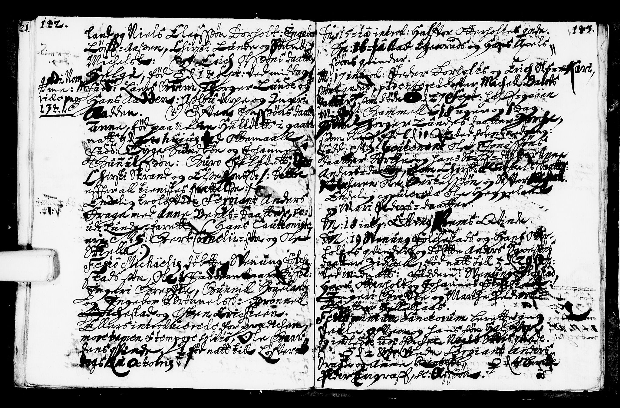 Bø kirkebøker, SAKO/A-257/F/Fa/L0001: Ministerialbok nr. 1, 1689-1699, s. 142-143