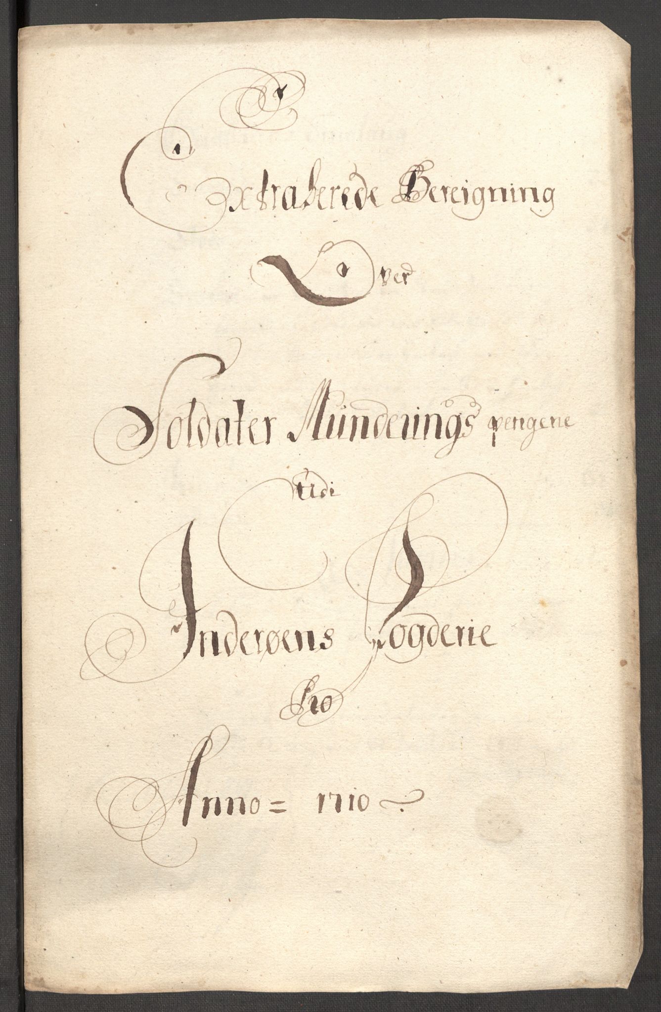 Rentekammeret inntil 1814, Reviderte regnskaper, Fogderegnskap, RA/EA-4092/R63/L4318: Fogderegnskap Inderøy, 1710, s. 123