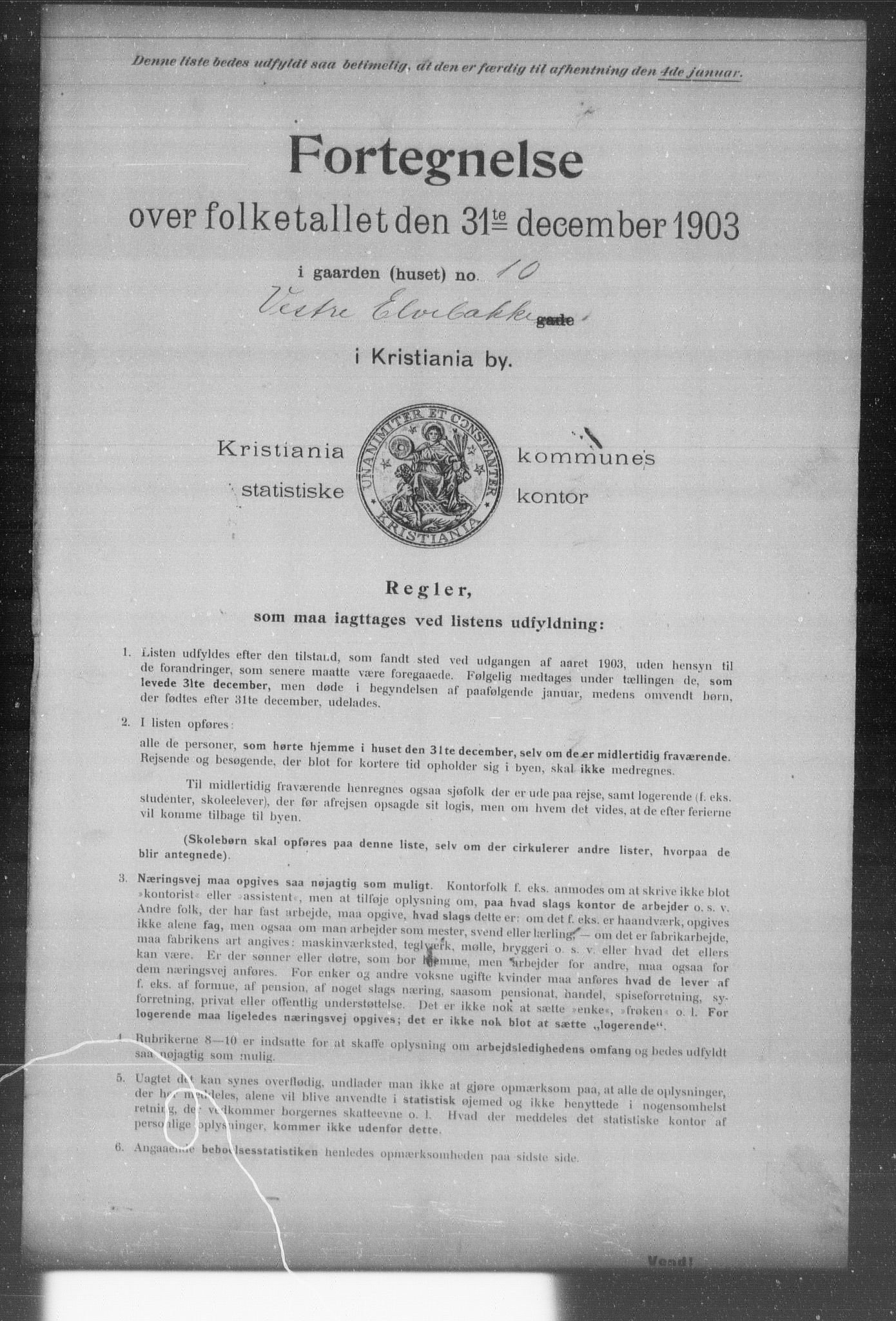 OBA, Kommunal folketelling 31.12.1903 for Kristiania kjøpstad, 1903, s. 23574