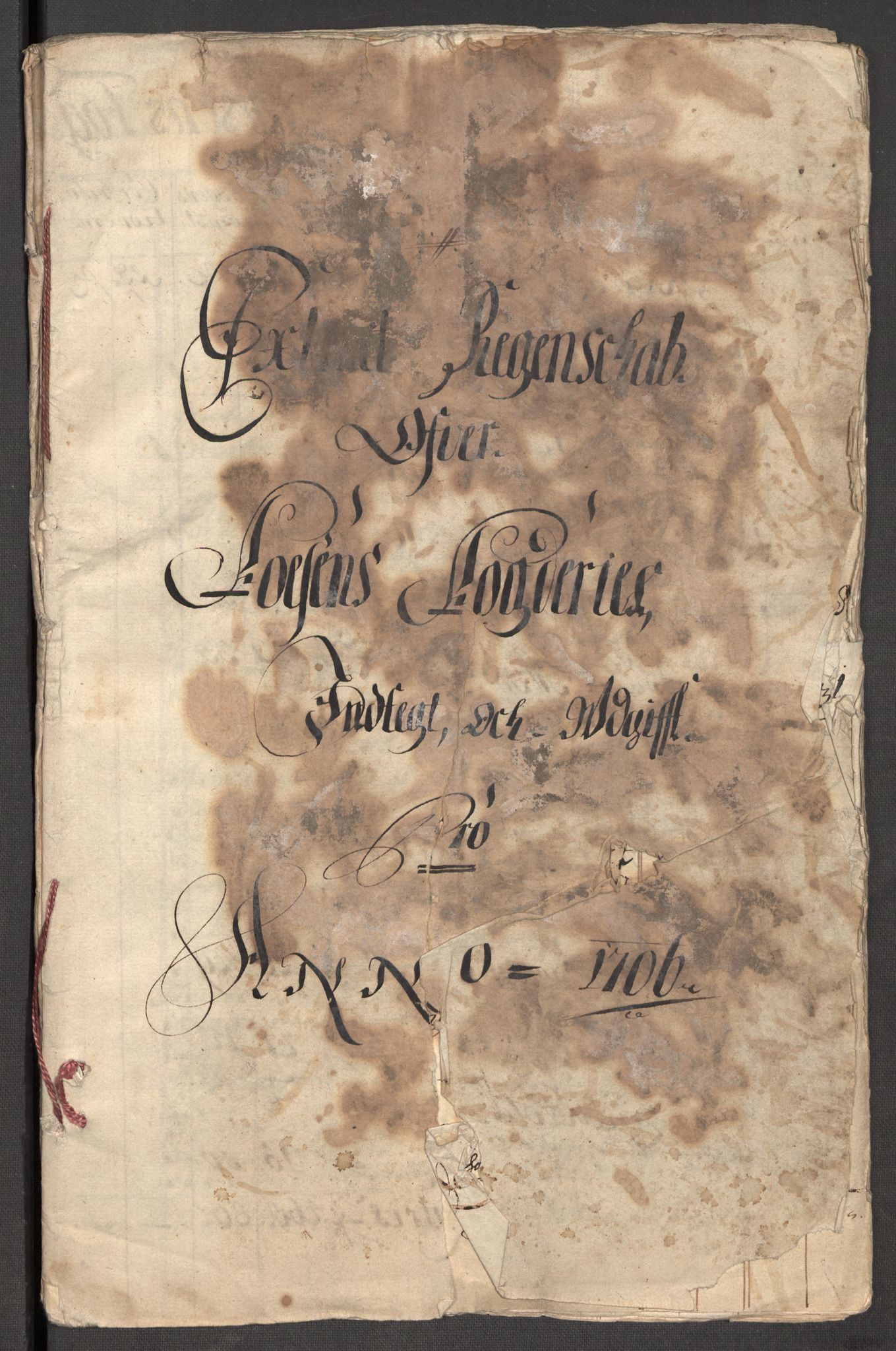 Rentekammeret inntil 1814, Reviderte regnskaper, Fogderegnskap, RA/EA-4092/R57/L3857: Fogderegnskap Fosen, 1706-1707, s. 4