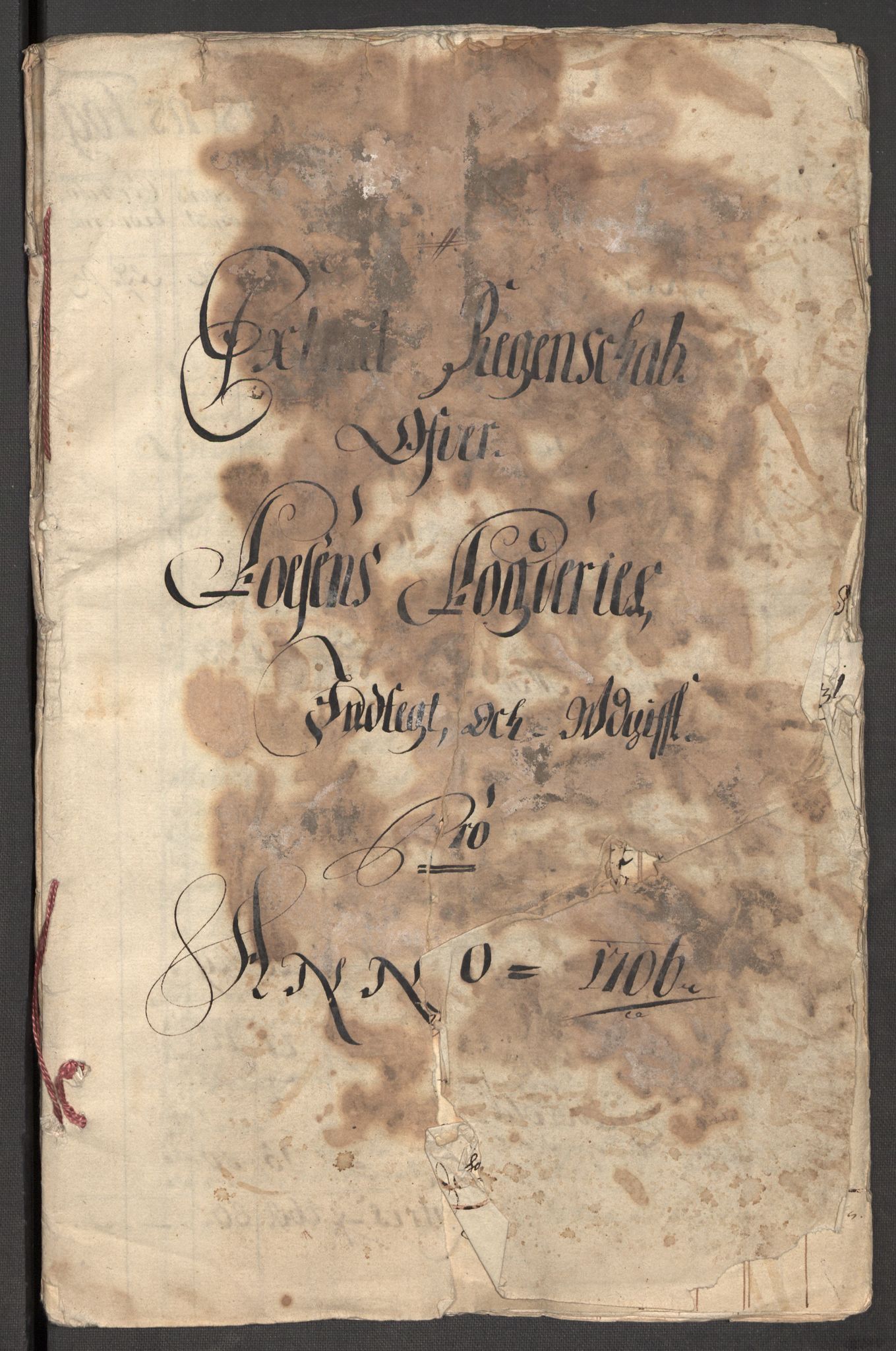 Rentekammeret inntil 1814, Reviderte regnskaper, Fogderegnskap, AV/RA-EA-4092/R57/L3857: Fogderegnskap Fosen, 1706-1707, s. 4