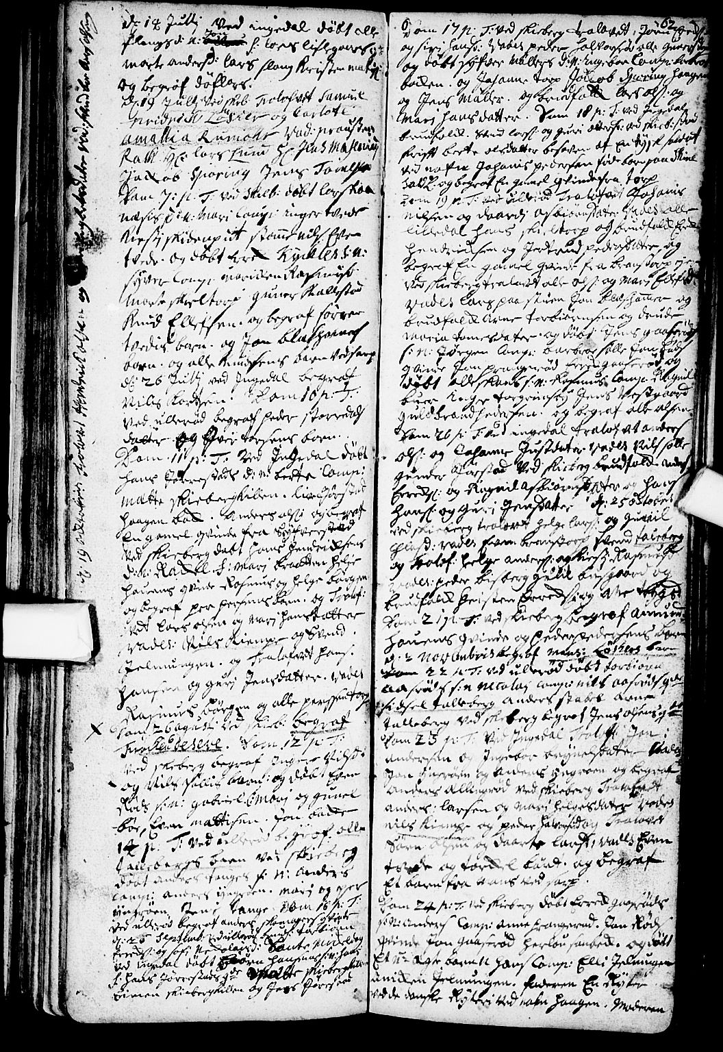 Skjeberg prestekontor Kirkebøker, SAO/A-10923/F/Fa/L0001: Ministerialbok nr. I 1, 1702-1725, s. 62