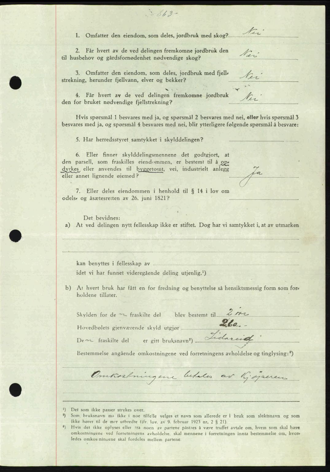 Gauldal sorenskriveri, SAT/A-0014/1/2/2C: Pantebok nr. A2, 1946-1946, Dagboknr: 826/1946