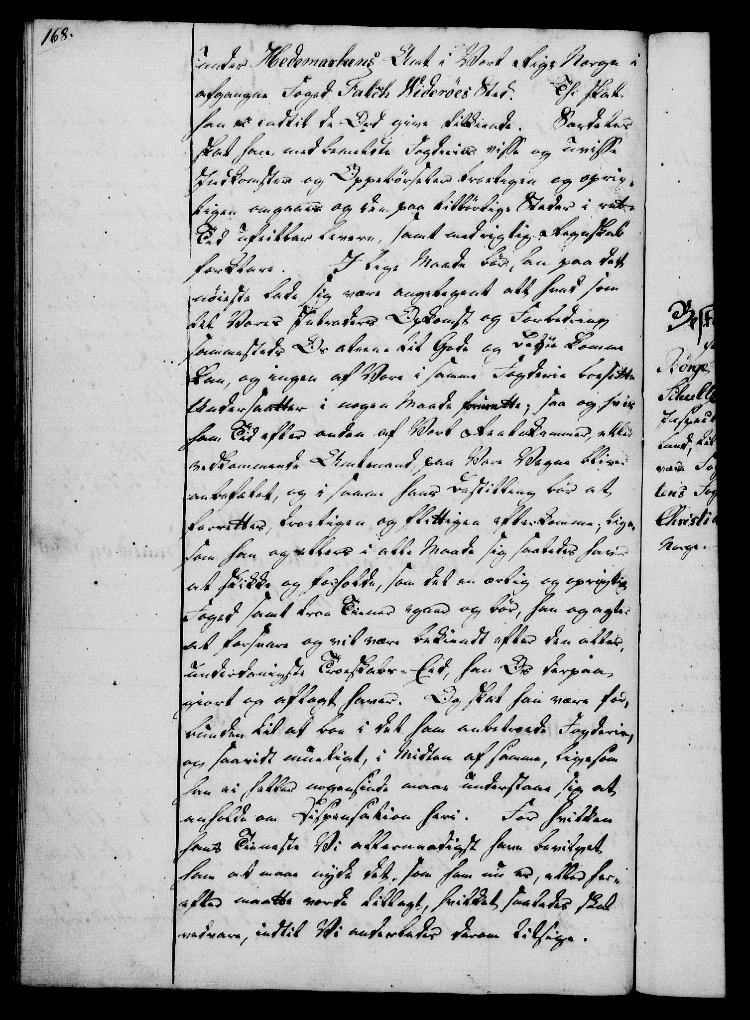 Rentekammeret, Kammerkanselliet, RA/EA-3111/G/Gg/Gge/L0006: Norsk bestallingsprotokoll med register (merket RK 53.30), 1773-1814, s. 168