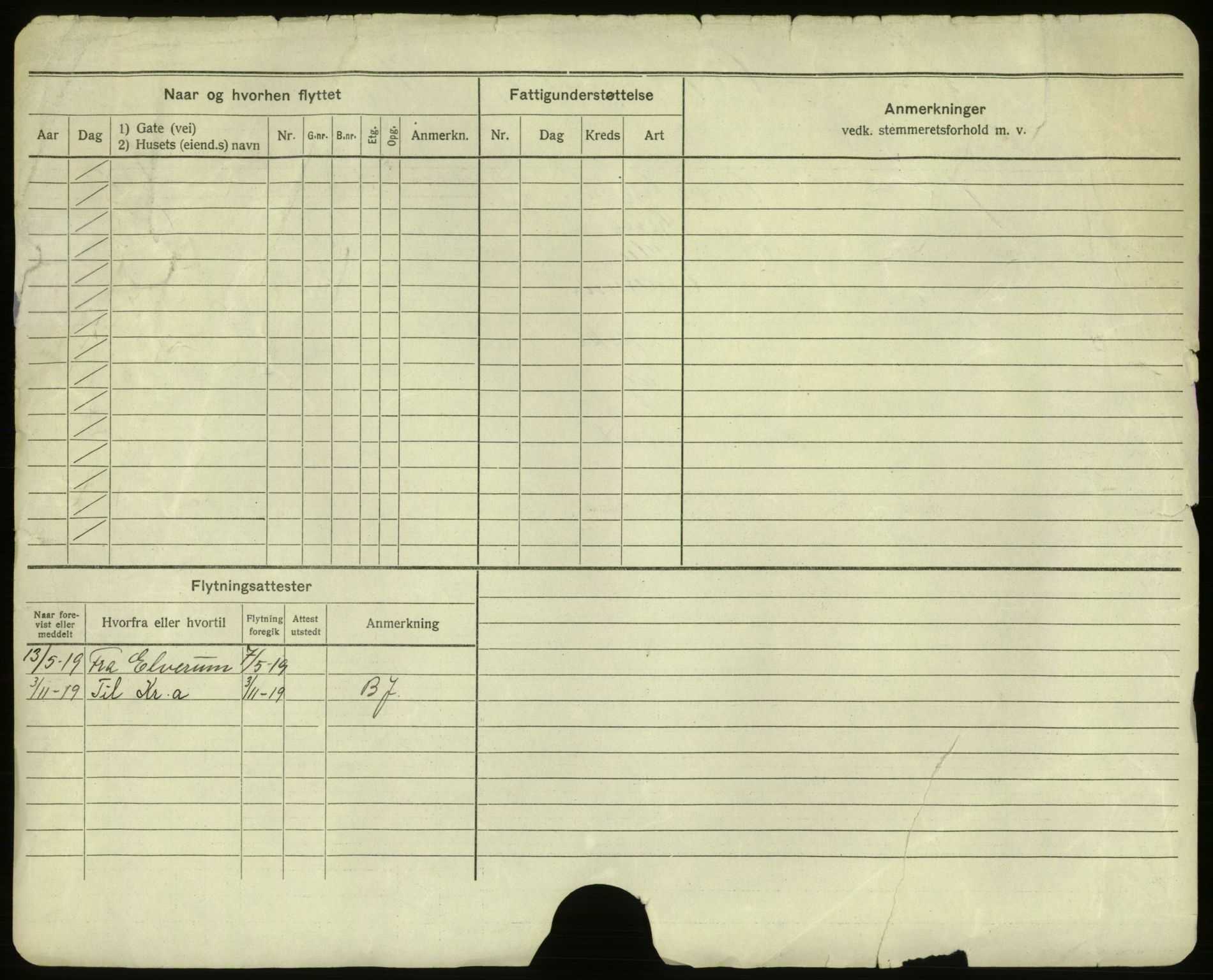 Oslo folkeregister, Registerkort, AV/SAO-A-11715/F/Fa/Faa/L0001: Kvinner, 1917-1922, s. 3