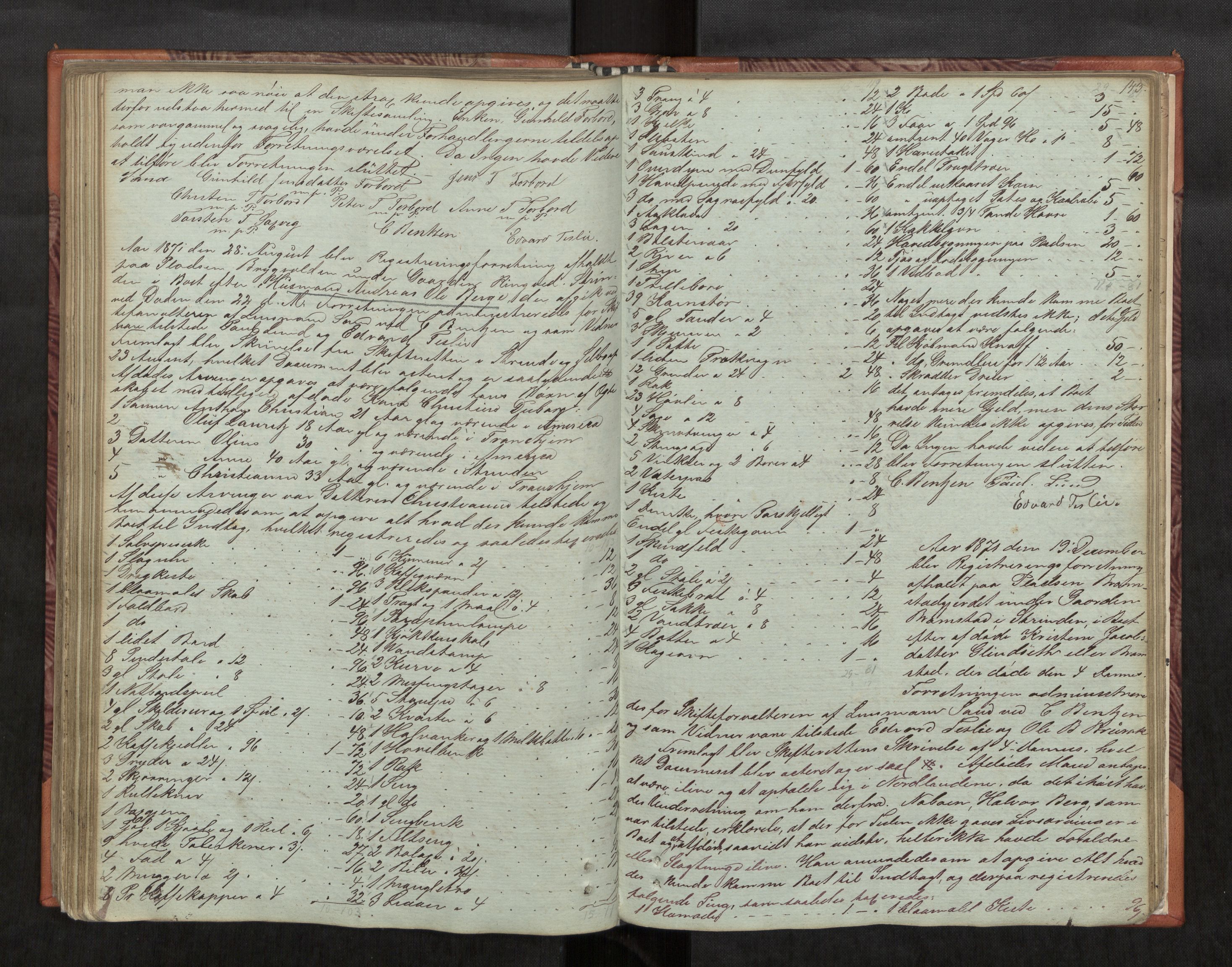 Strinda og Selbu sorenskriveri, AV/SAT-A-0015/3/3C/L0002: Skifteregistreringsprot.  for Strinda tinglag, 1853-1880, s. 143