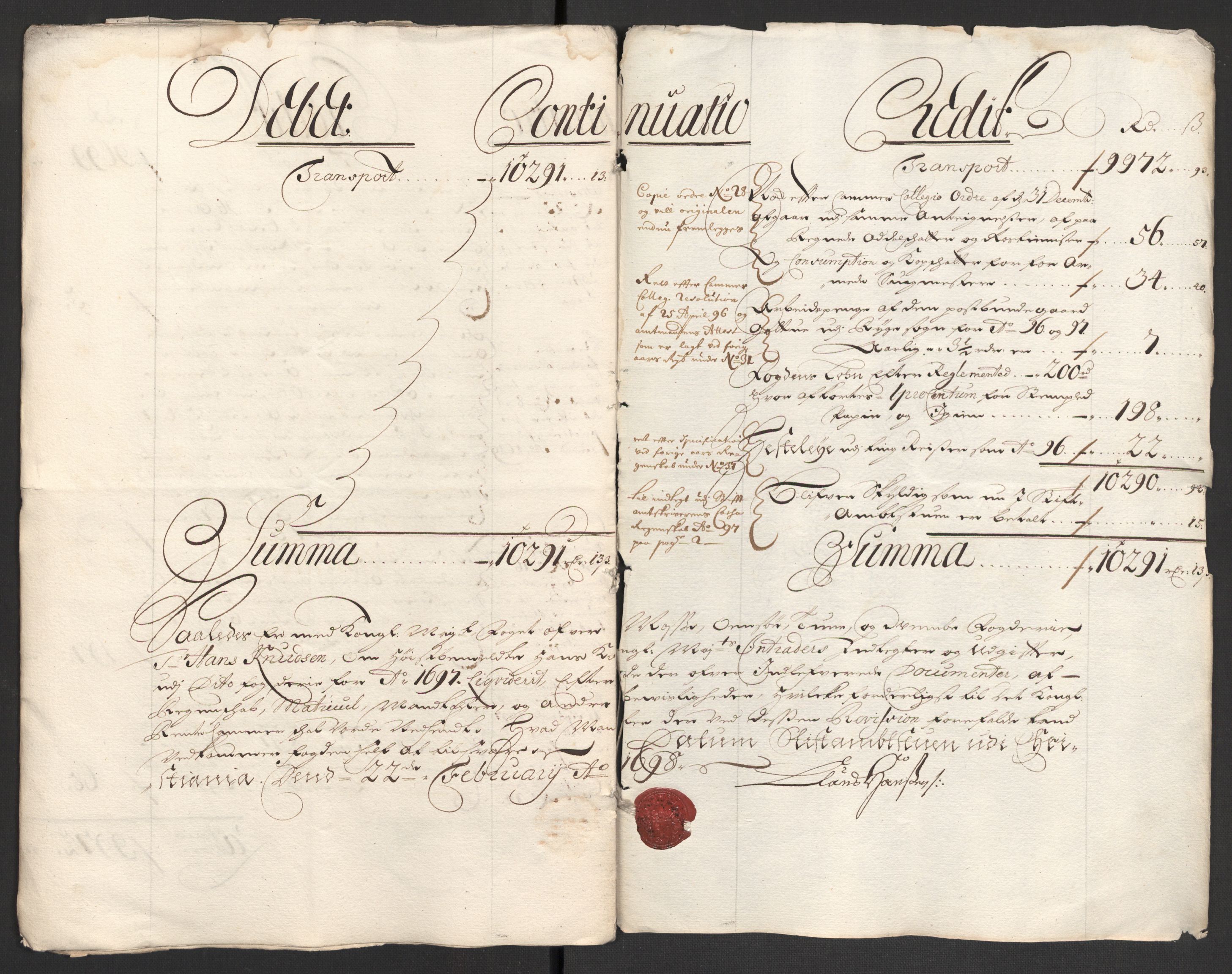 Rentekammeret inntil 1814, Reviderte regnskaper, Fogderegnskap, AV/RA-EA-4092/R04/L0125: Fogderegnskap Moss, Onsøy, Tune, Veme og Åbygge, 1697, s. 21