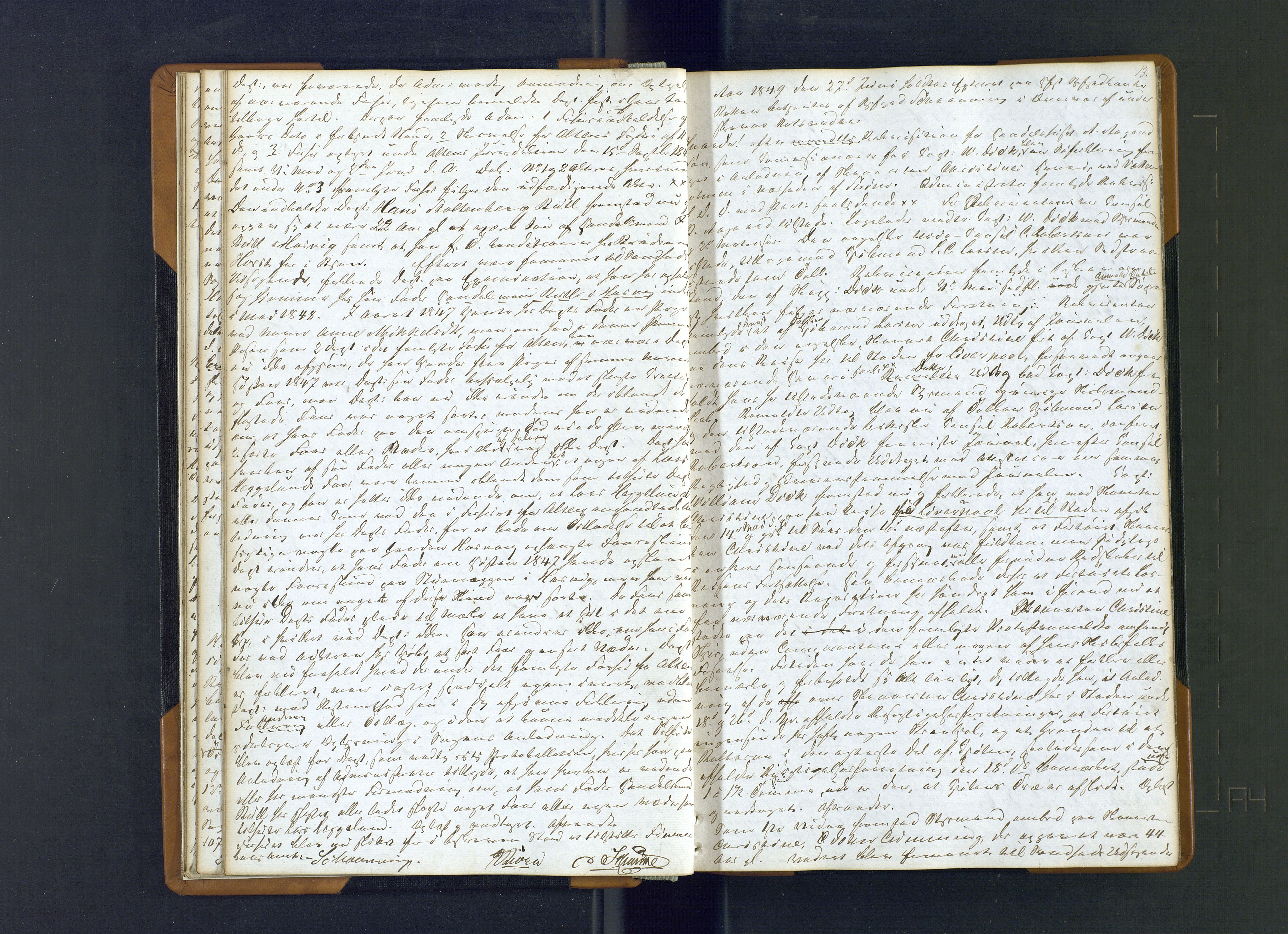 Hammerfest fogderi/sorenskriveri, AV/SATØ-S-0056/1/J/Ja/Jab/L0184: Ekstrarettsprotokoller, 1849-1850, s. 13